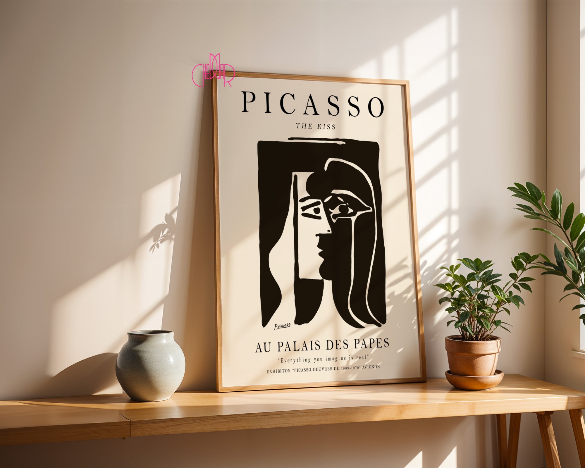 Pablo Picasso – The Kiss Abstract Exhibition Poster