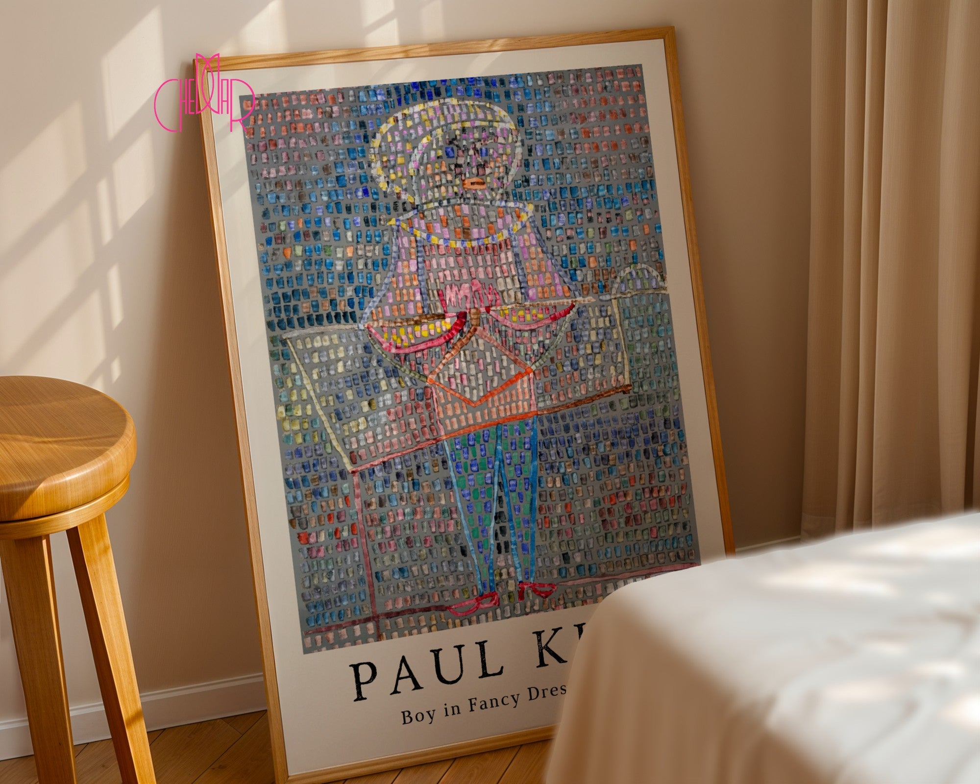 Plakat Paul Klee Chłopak w sukience 1931, kubizm, abstrakcja