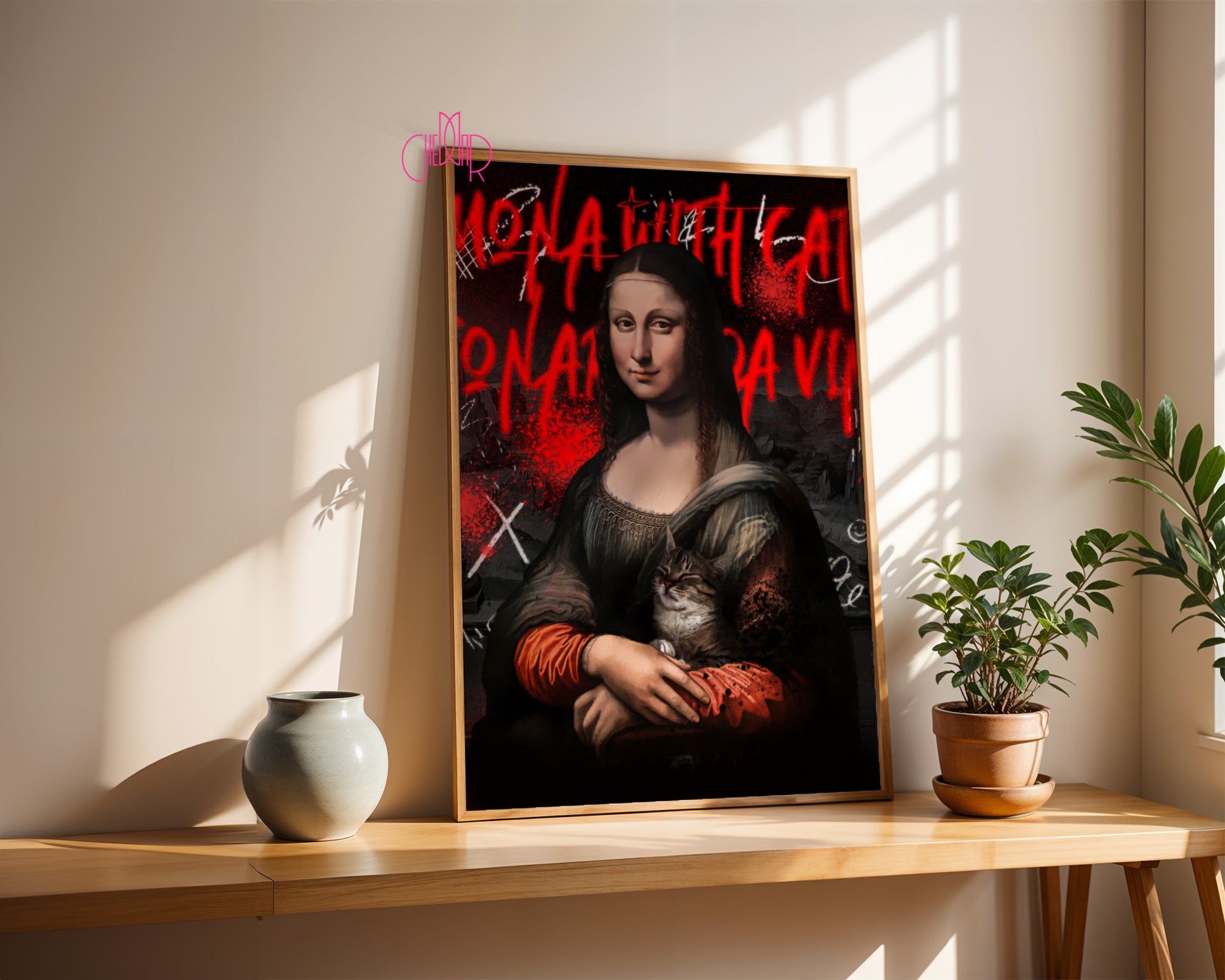 Mona Lisa with Cat – Urban Renaissance