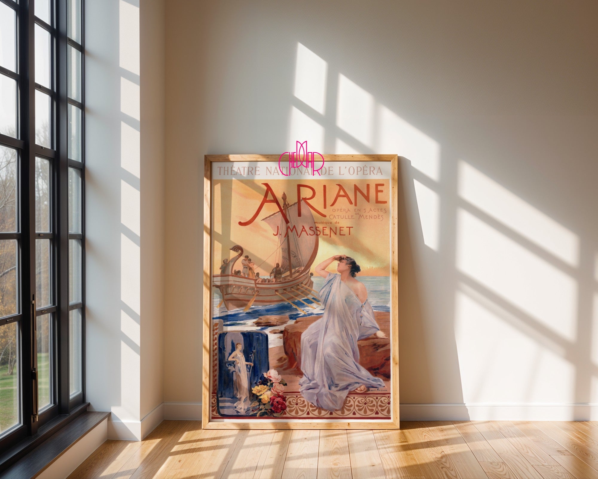 Plakat Art Nouveau – Ariane – Théâtre National de l’Opéra, 1865