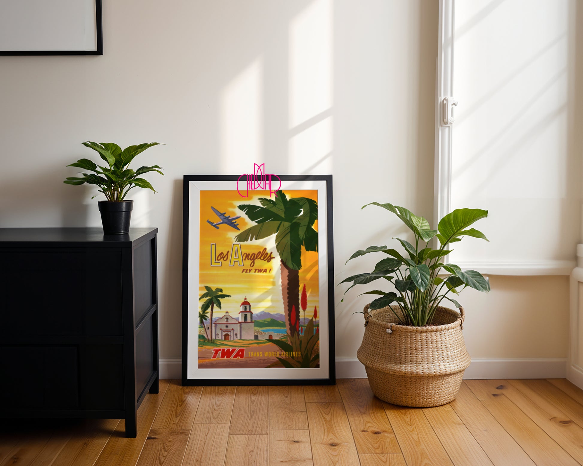 Plakat Los Angeles – Fly TWA, Vintage, Retro, USA