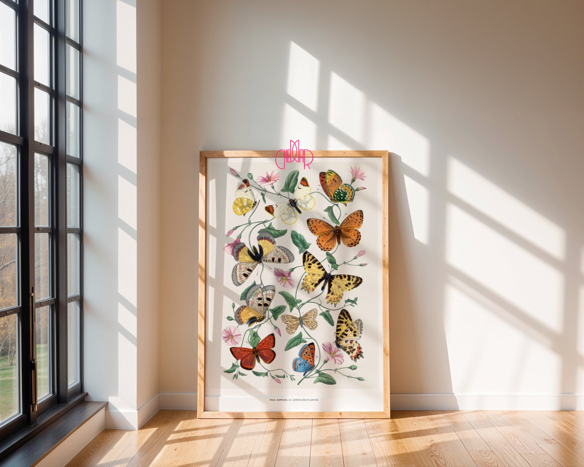 Przewodnik po Ogrodzie Motyli – Plakat Przyrodniczy autorstwa Paula Gervaisa