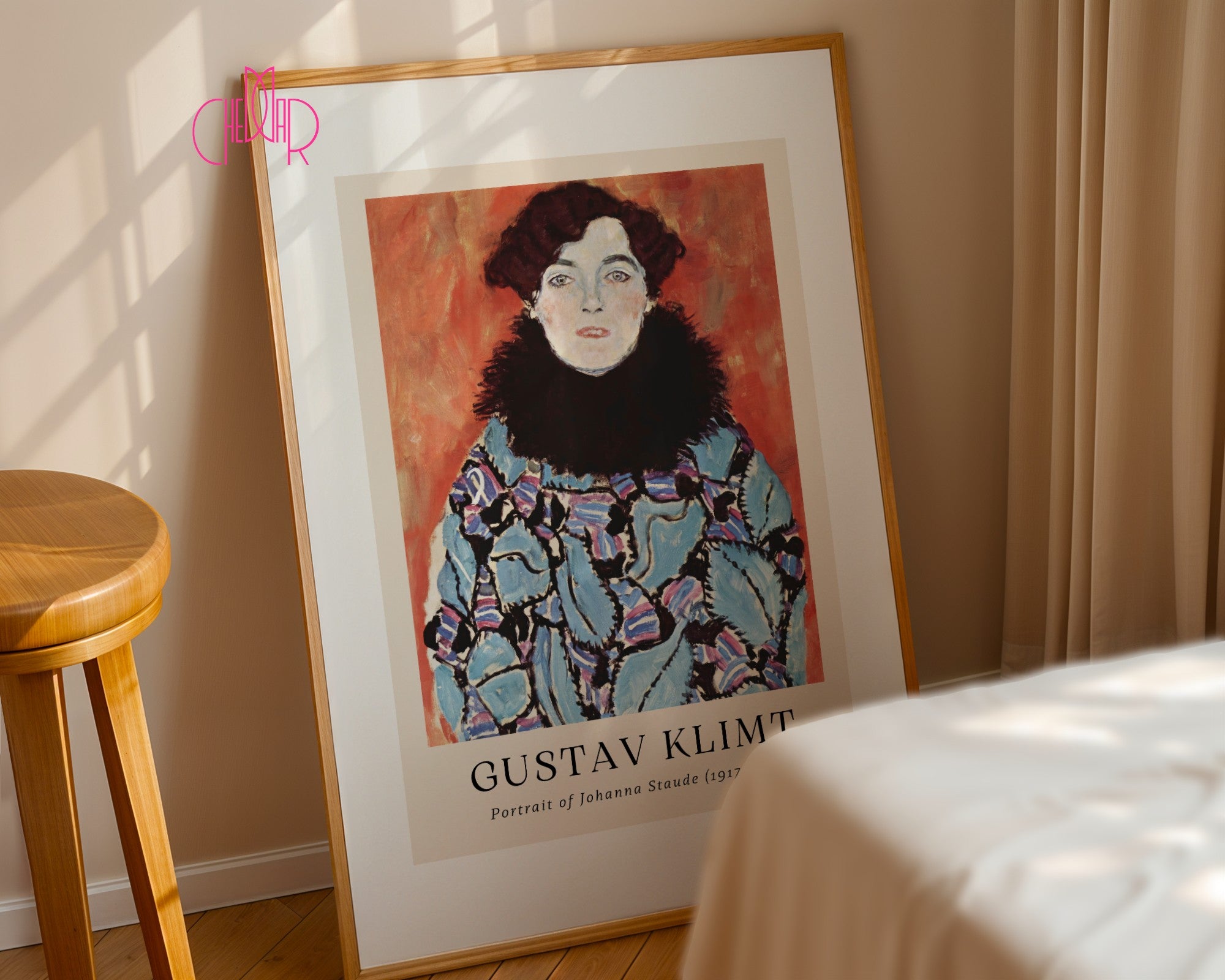 Plakat Gustaw Klimt portret Johanny Staude, sztuka nowoczesna