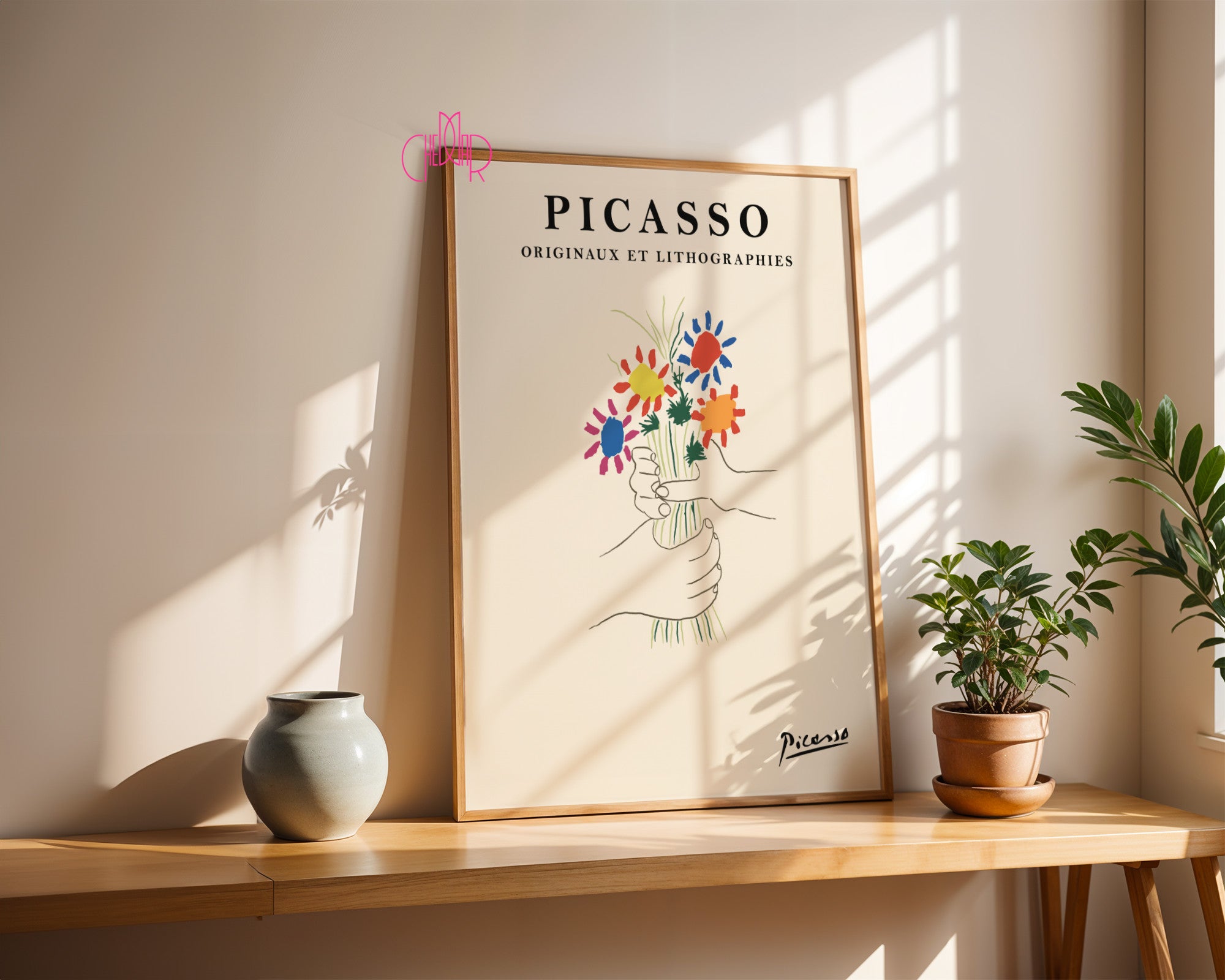 Pablo Picasso – Bouquet of Peace Exhibition Poster