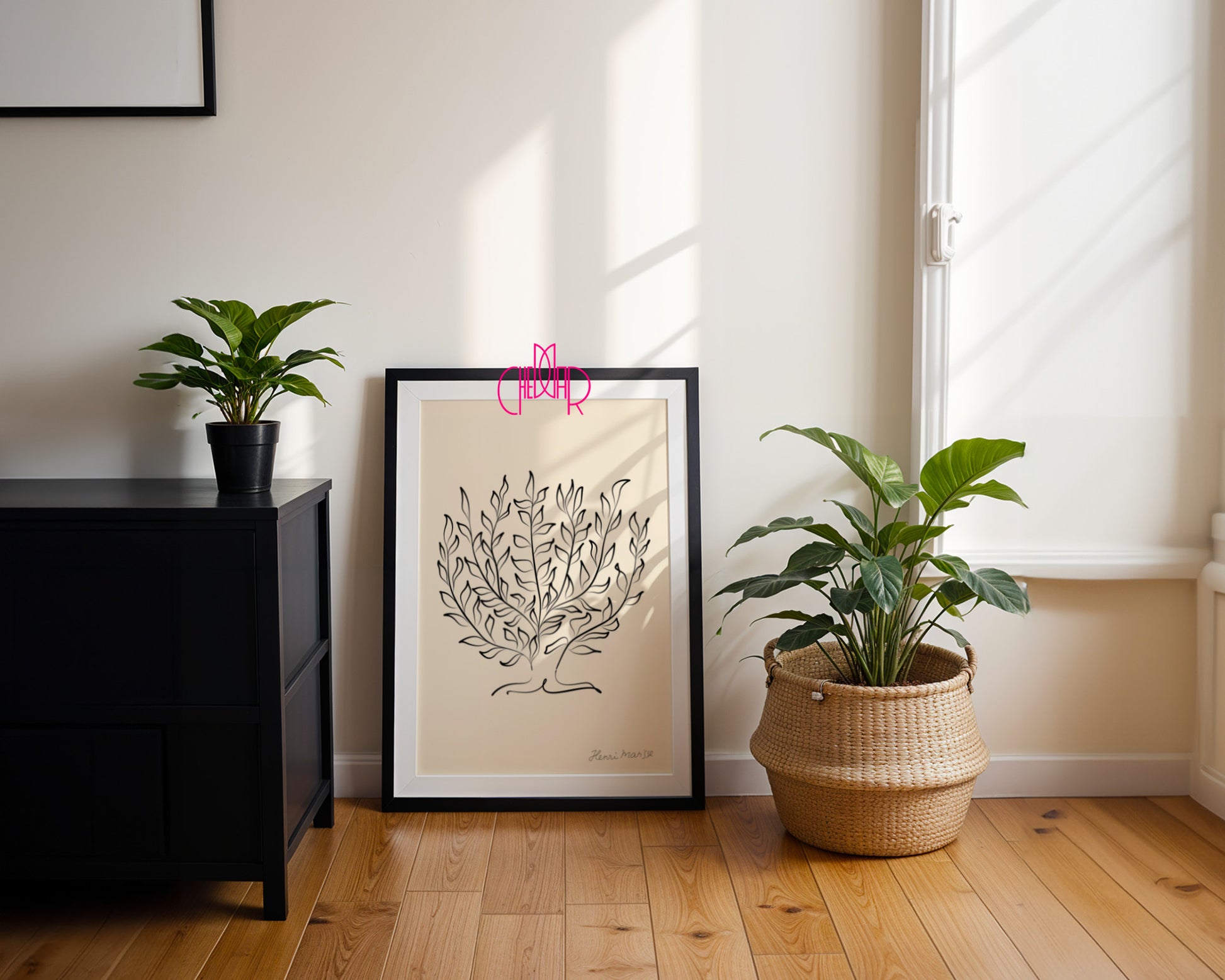 Henri Matisse – Mediterranean Tree: Minimalist Line Art