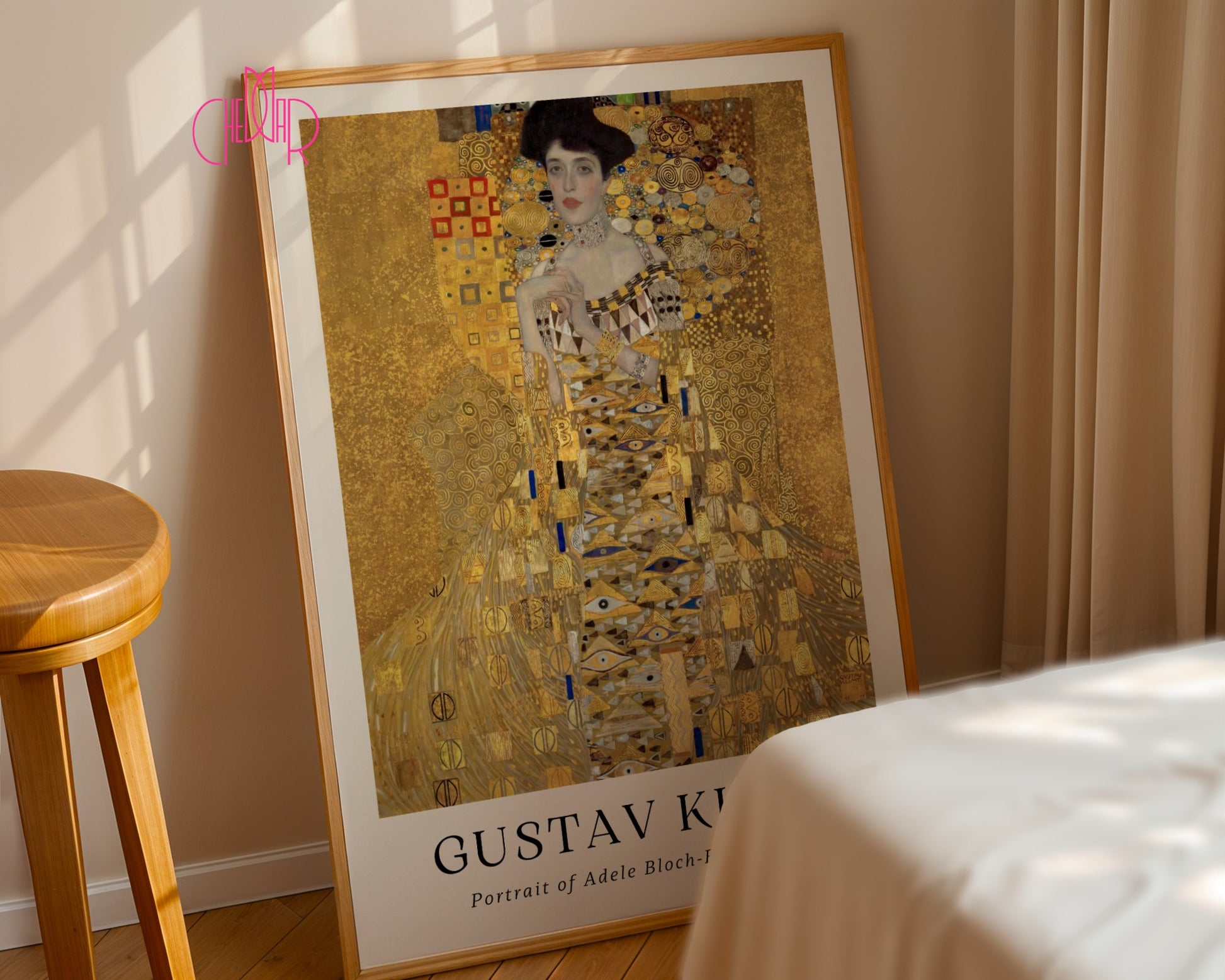 Plakat Gustaw Klimt portret Adele Bloch-Bauer, sztuka współczesna