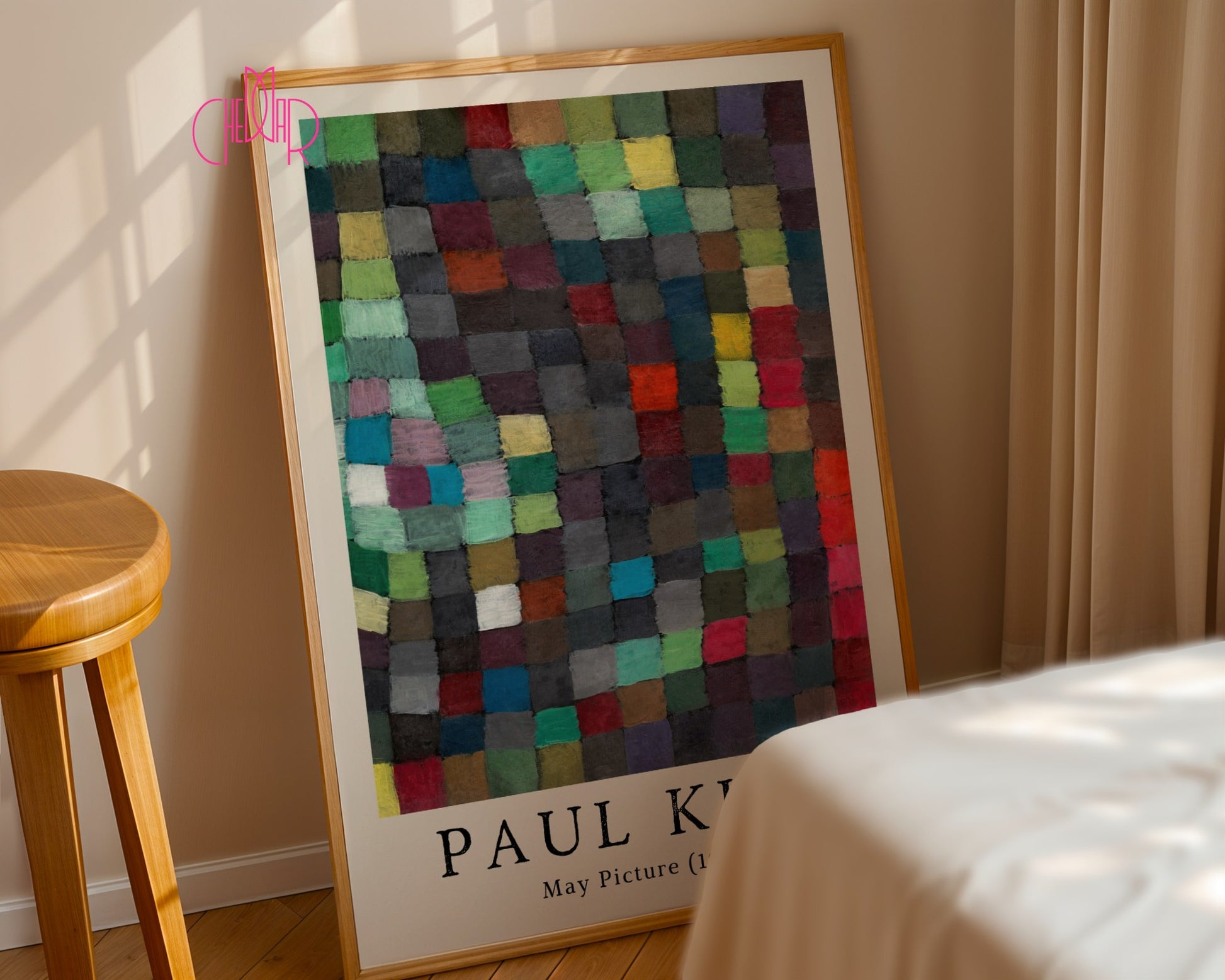 Plakat Paul Klee May Picture 1925, kubizm, abstrakcja, kwadraty