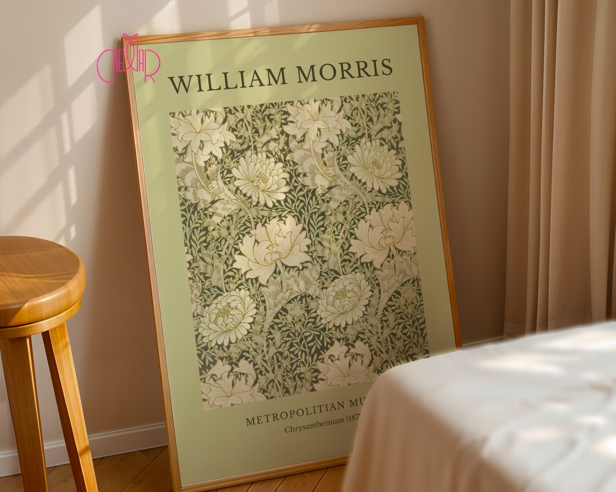 Plakat William Morris Metropolitian Museum, Chrysanthemum