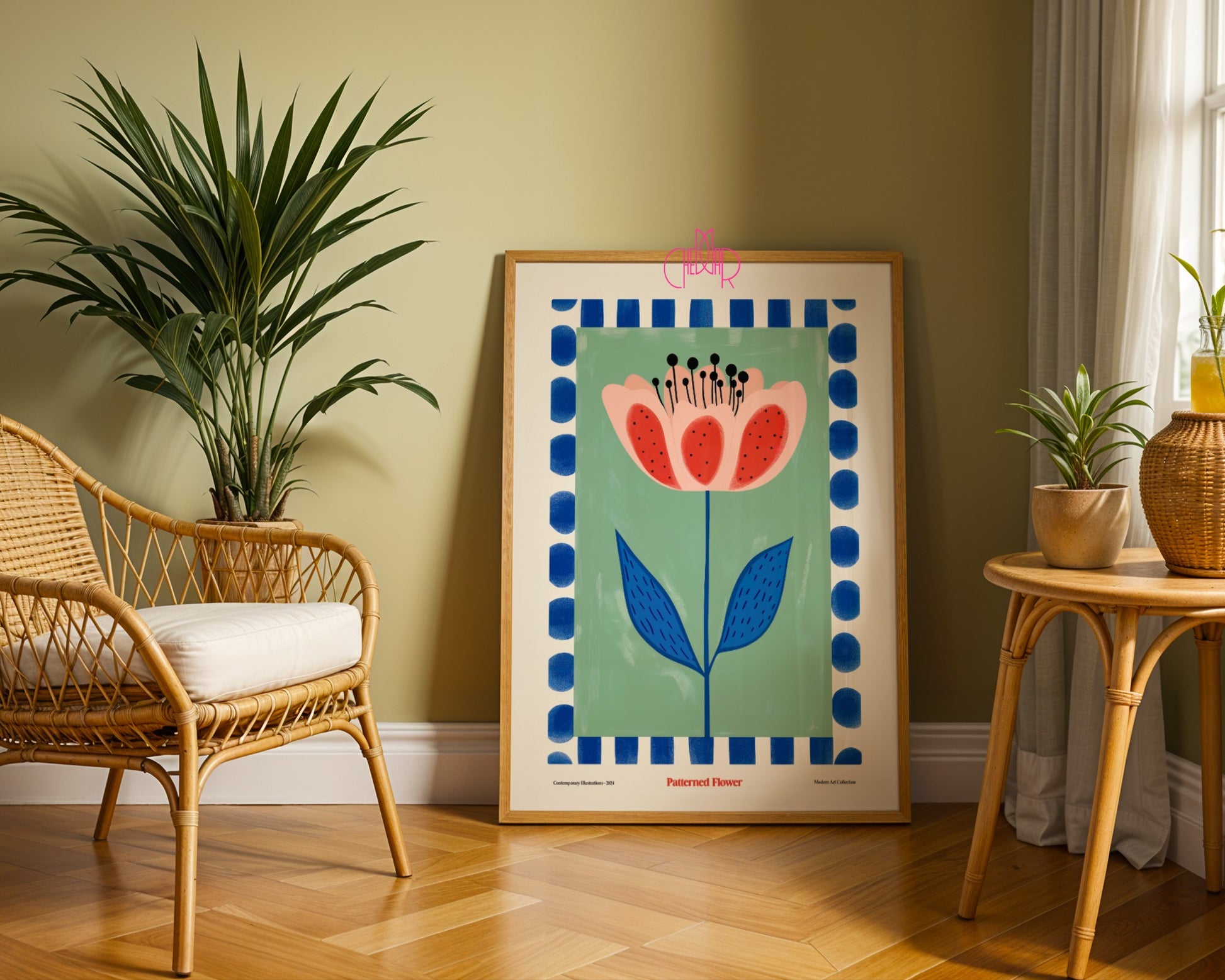 Plakat Rozkwitający Kwiat, Modern Art Collection, sztuka współczesna