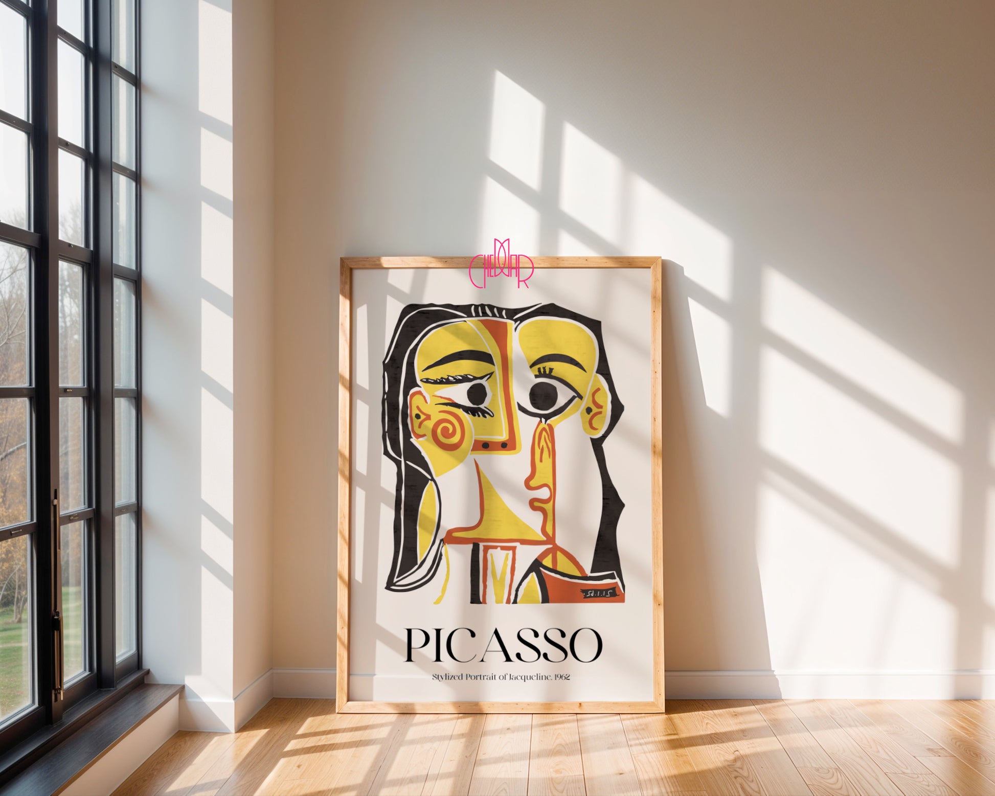 Picasso – Stylized Portrait of Jacqueline 1962 | Plakat Galeryjny Cubist
