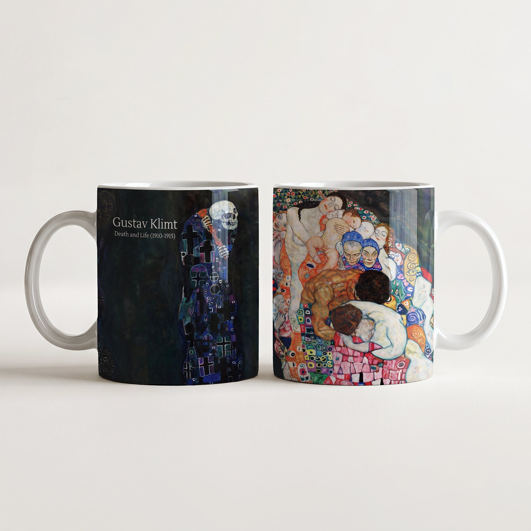 Gustav Klimt Death and Life - Kubek Ceramiczny | CheddarArt