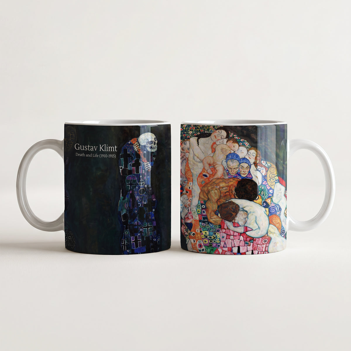 Gustav Klimt Death and Life - Kubek Ceramiczny | CheddarArt
