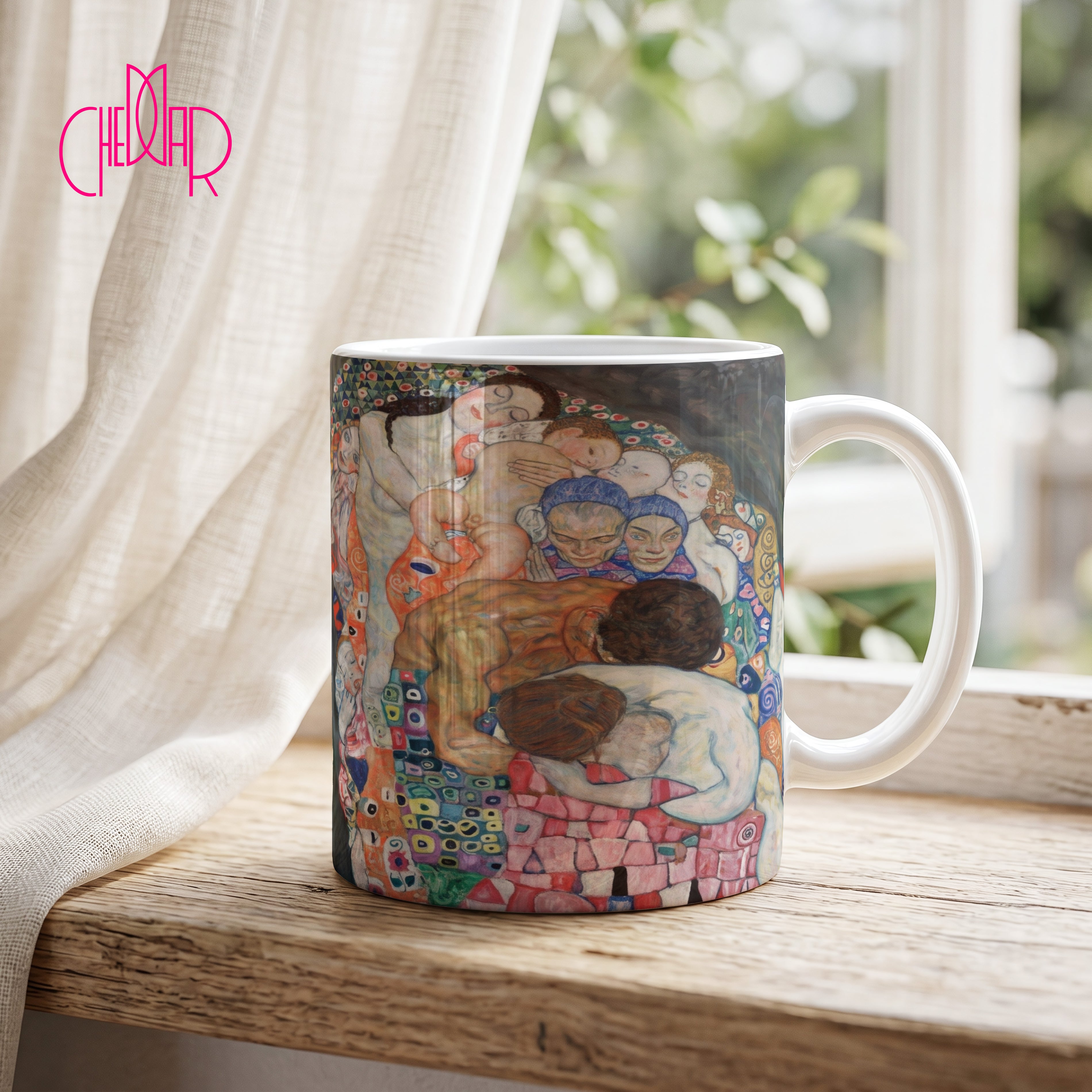 Gustav Klimt Death and Life - Kubek Ceramiczny | CheddarArt