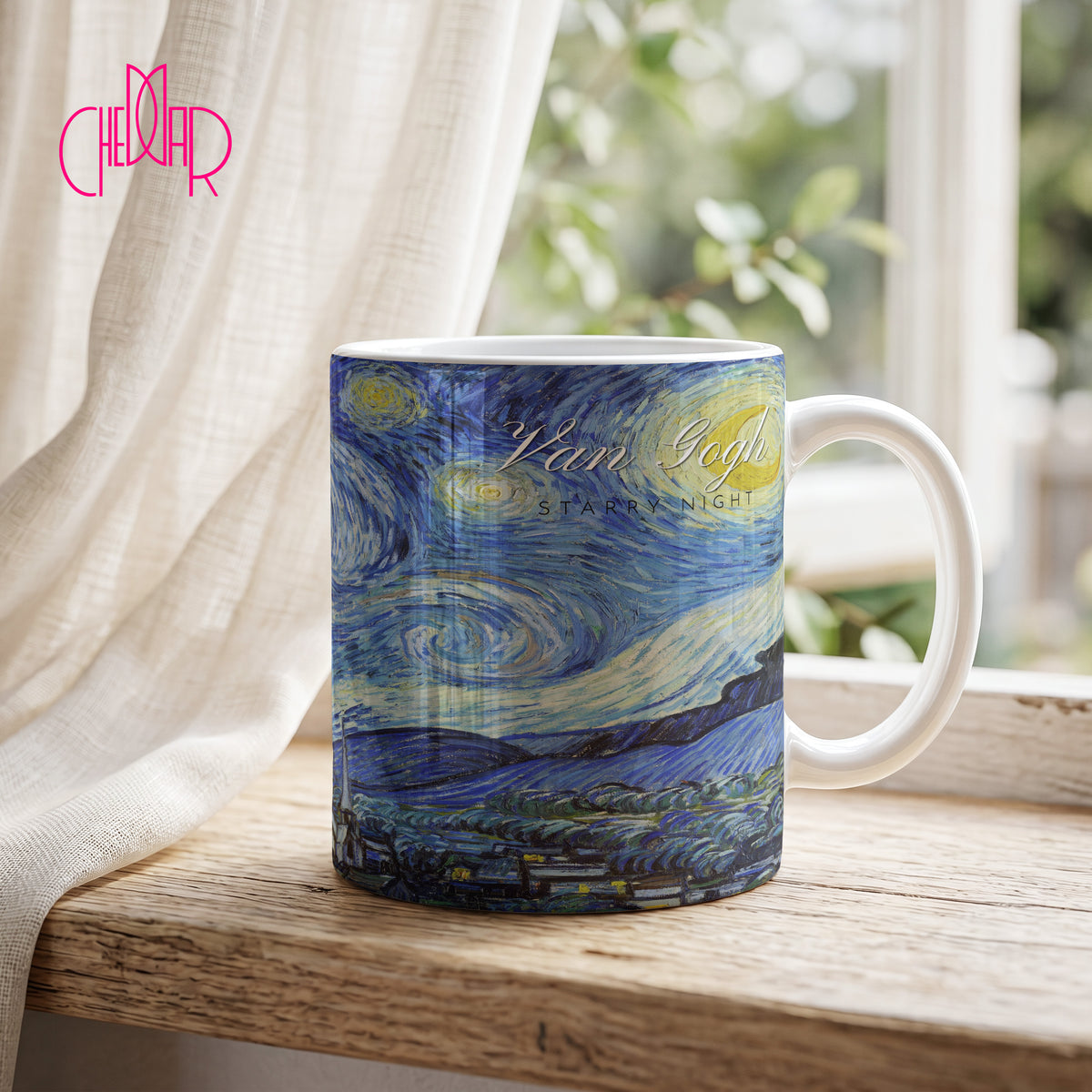 Vincent van Gogh Starry Night - Kubek Ceramiczny | CheddarArt