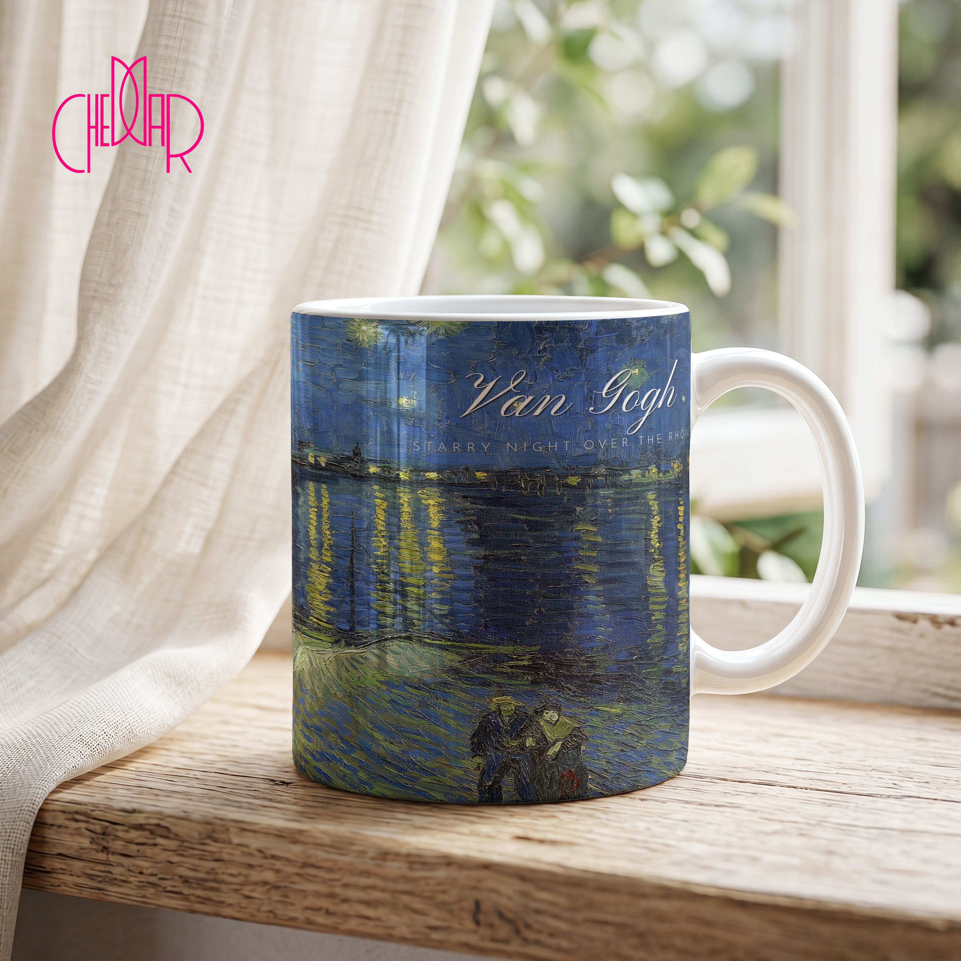 Vincent van Gogh Starry Night Over the Rhone - Kubek | CheddarArt