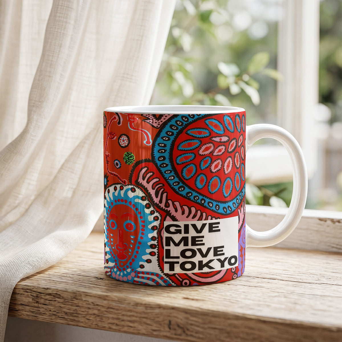 Yayoi Kusama Give Me Love Tokyo - Kubek Ceramiczny | CheddarArt