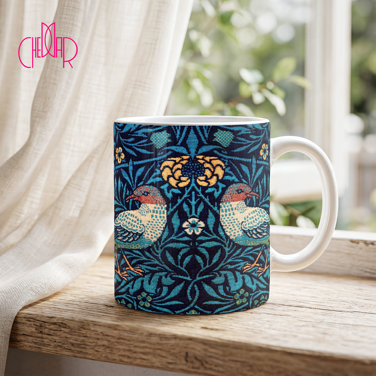 William Morris Birds 1878 - Kubek Ceramiczny | CheddarArt