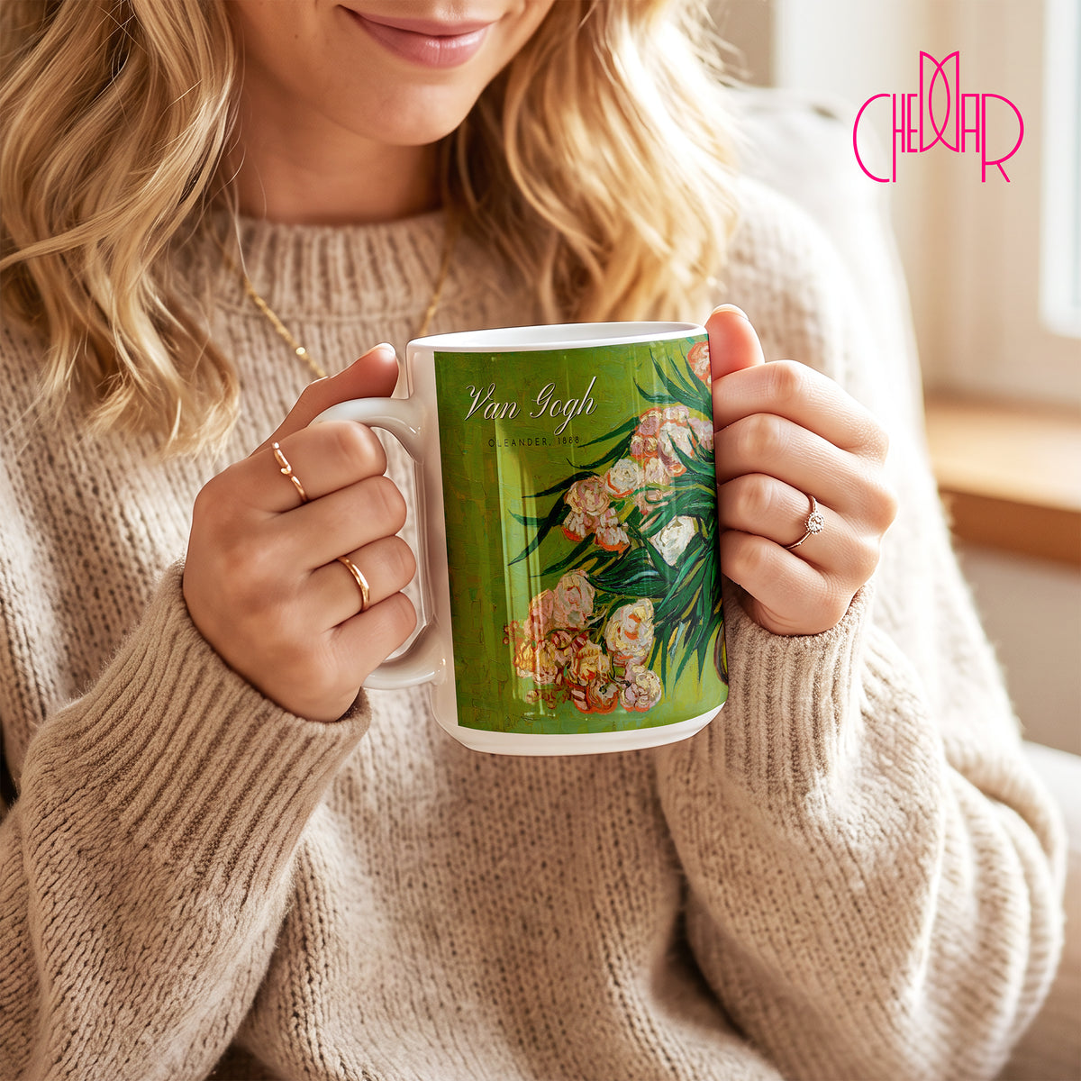 Vincent van Gogh Oleander - Kubek Ceramiczny | CheddarArt