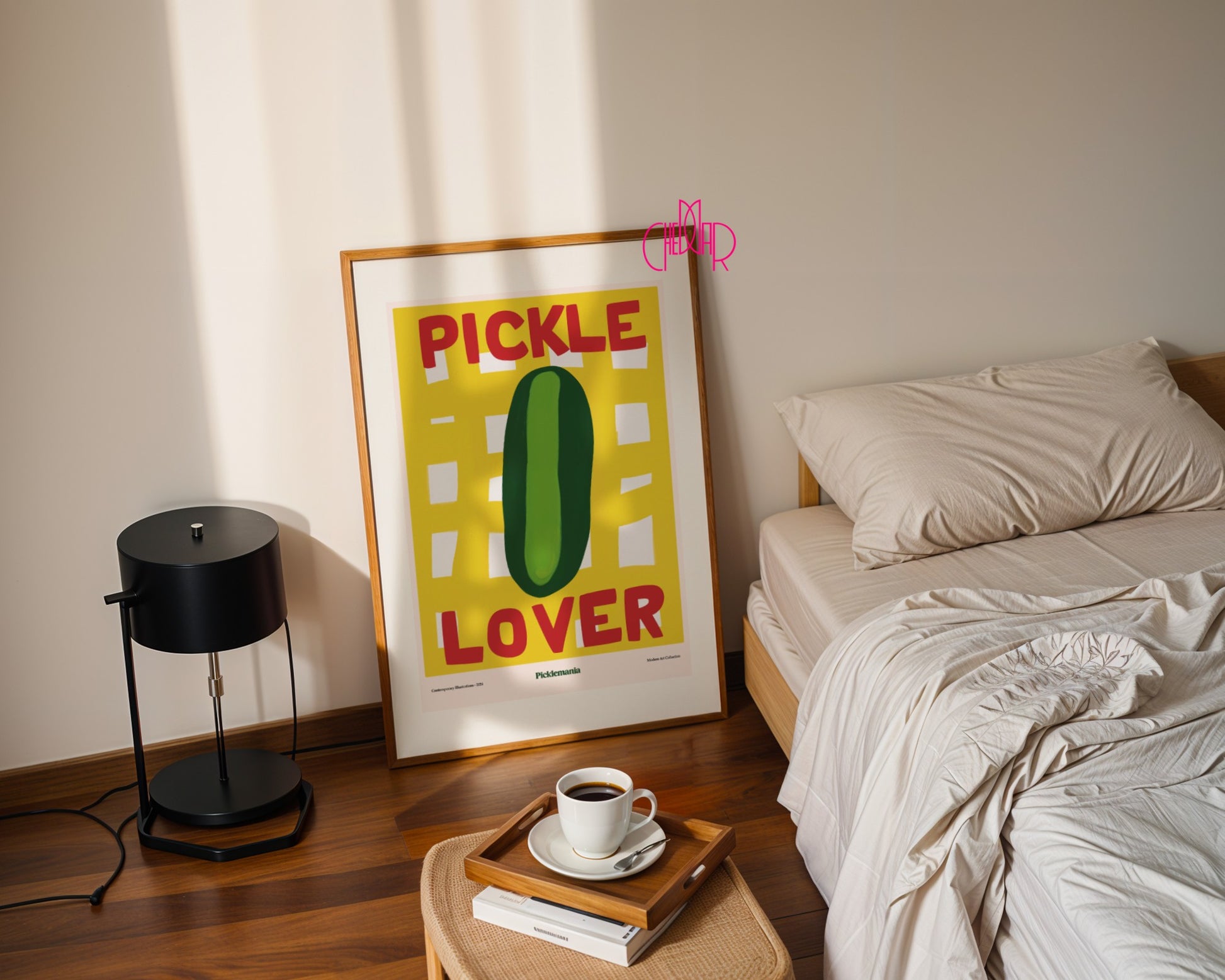 Plakat Pickle Lover, miłośnicy pikli, modernizm, sztuka współczesna,