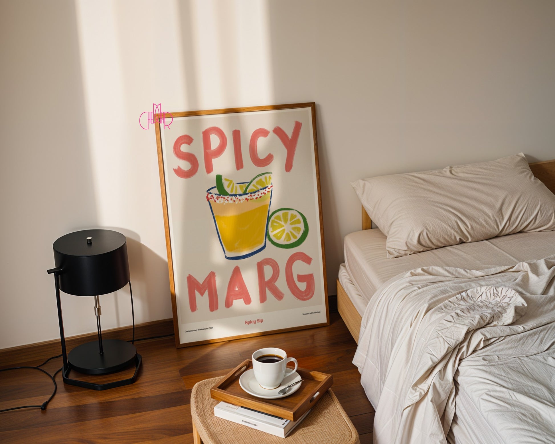 Plakat Spicy Marg, Spicy Sip, modernizm, sztuka współczesna