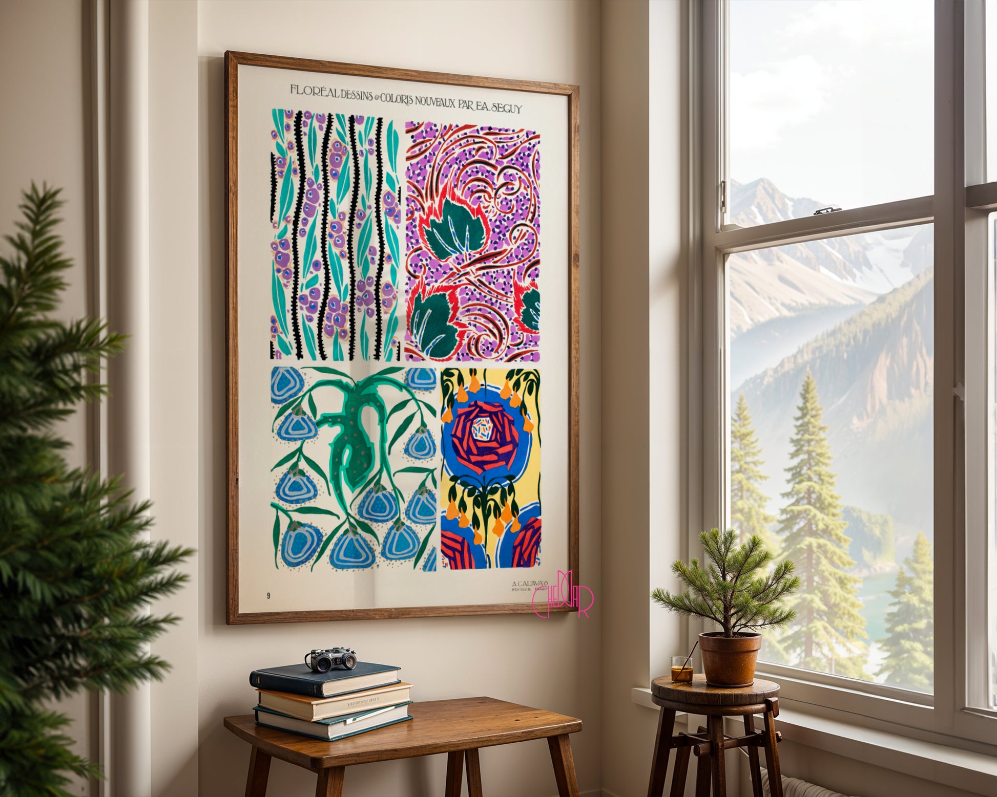 E.A. Séguy: Floreal Dessins | Vintage Art Print