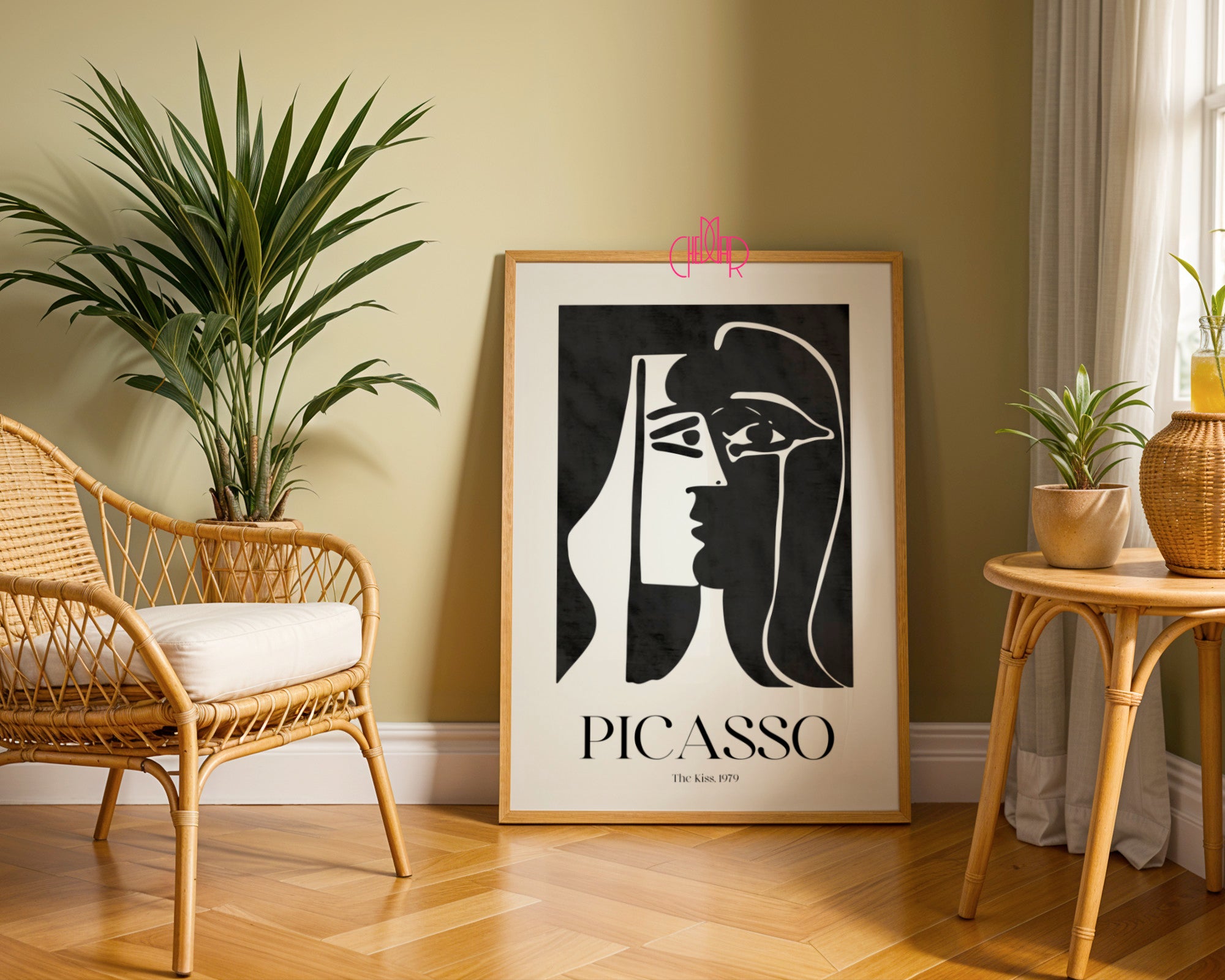 Picasso – The Kiss (Pocałunek) 1979 | Plakat Galeryjny Monochrome