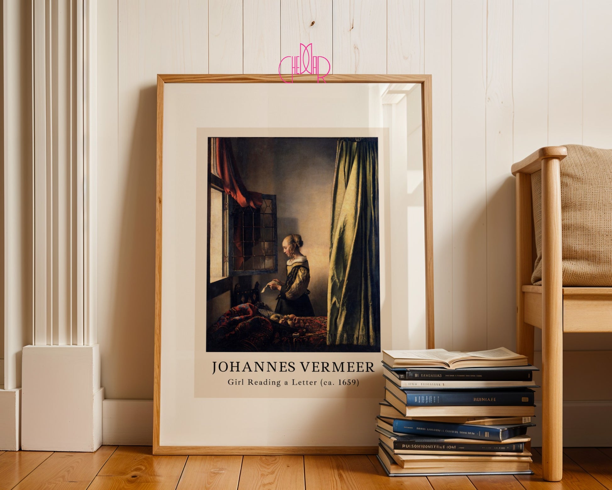 Plakat Johannes Vermeer Dziewczyna czytająca list, Vintage