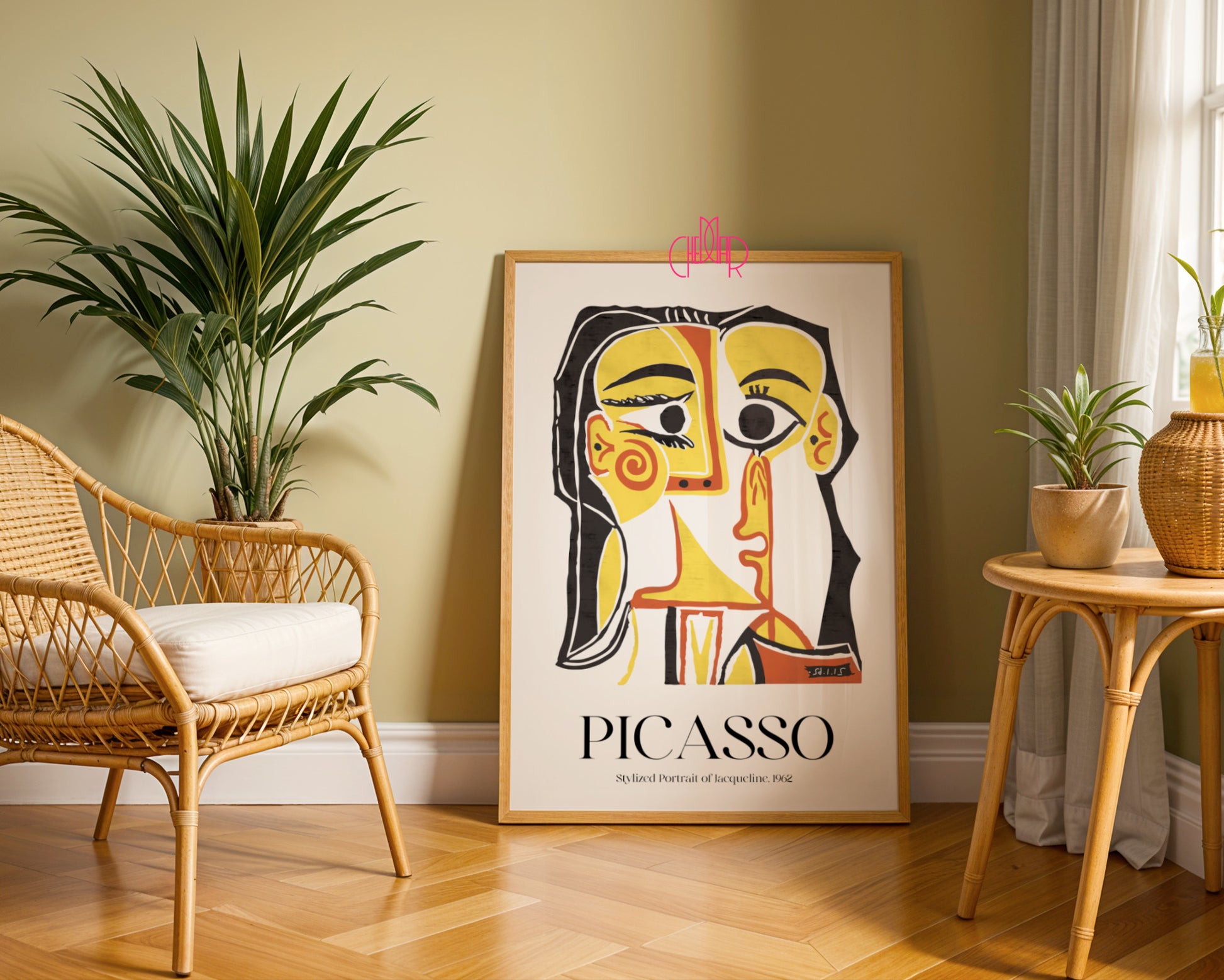 Picasso – Stylized Portrait of Jacqueline 1962 | Plakat Galeryjny Cubist