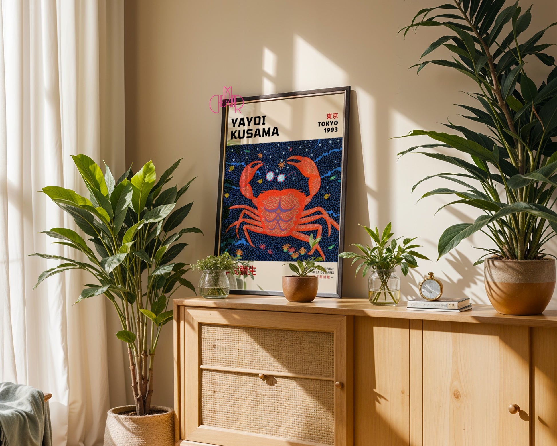 Plakat Yayoi Kusama Krab Japonia Tokyo 1993