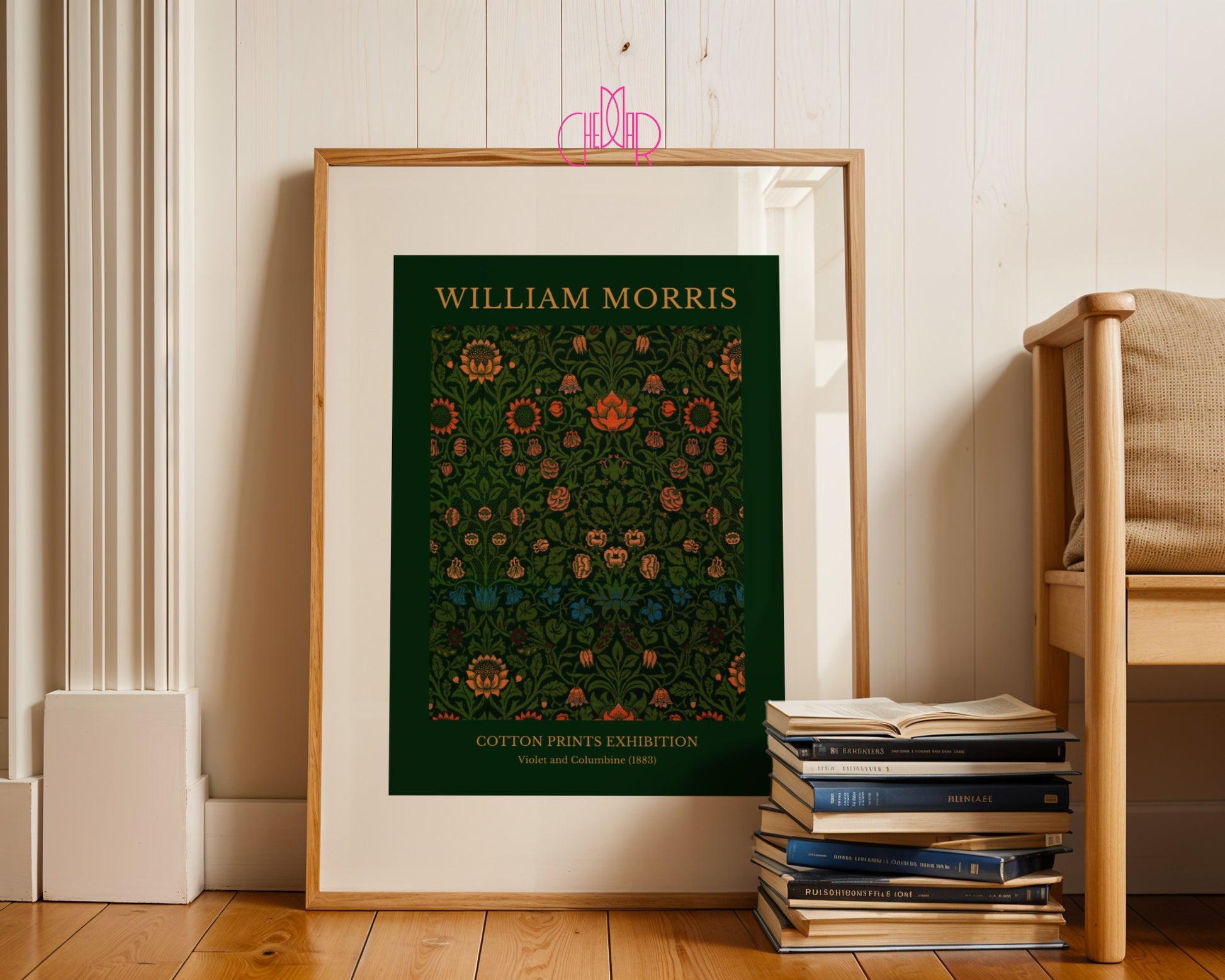 Plakat William Morris – Cotton Prints Exhibition, Violet and Columbine 1883