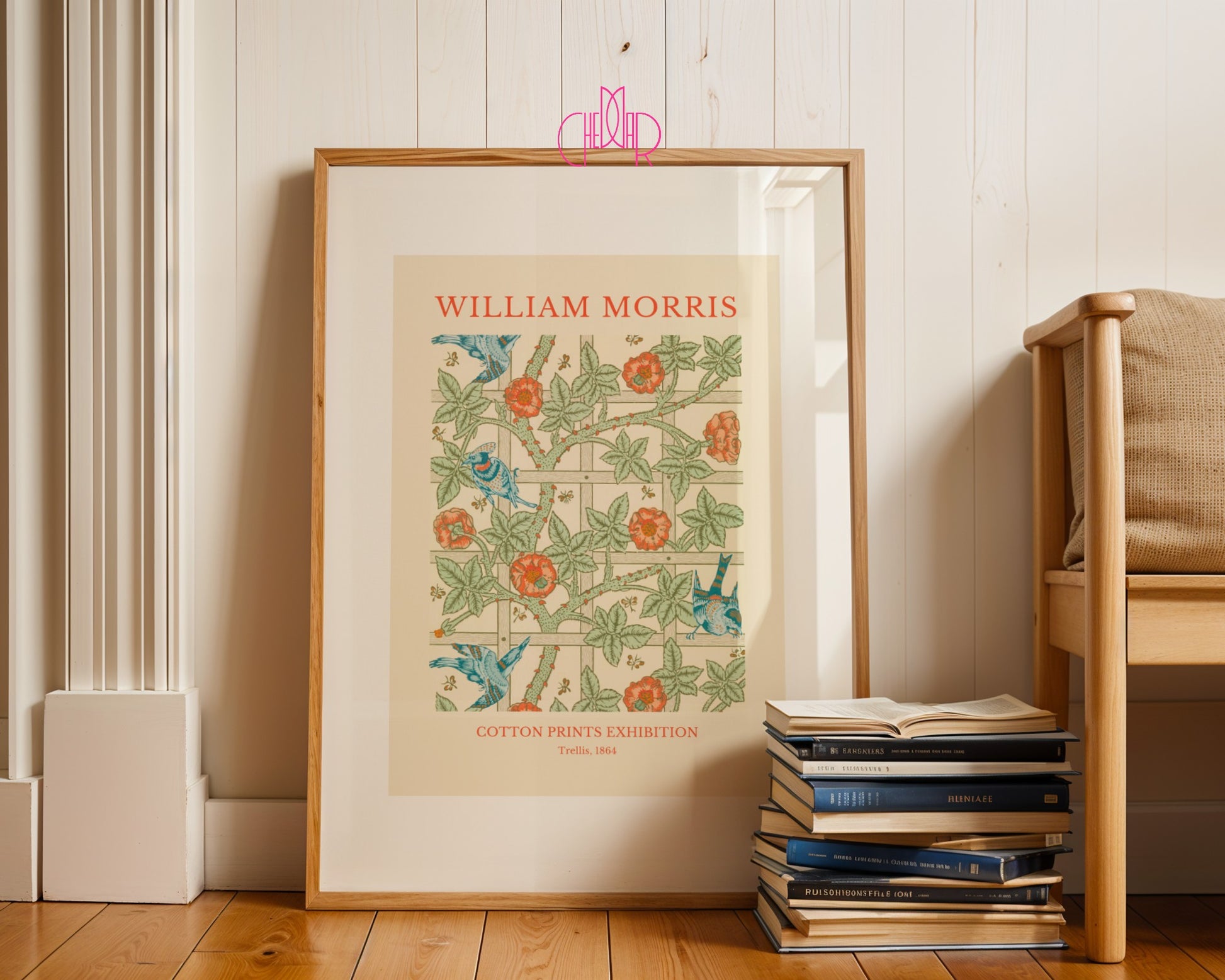 Plakat William Morris – Cotton Prints Exhibition, Trellis, 1864