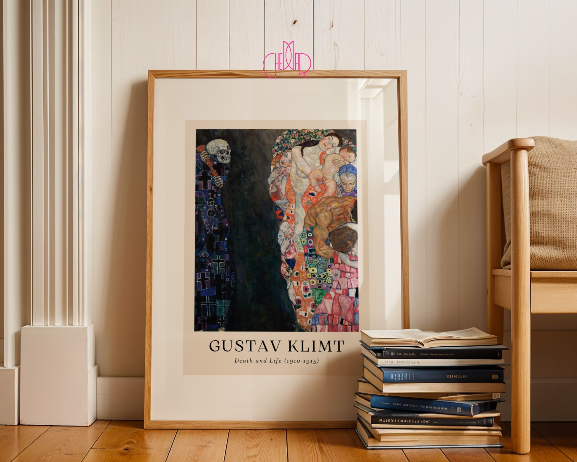 Plakat Gustaw Klimt śmierć i życie, sztuka współczesna