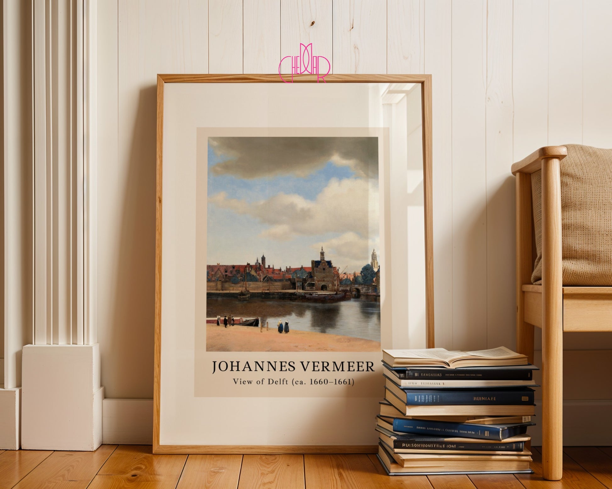 Plakat Johannes Vermeer Widok na Delft, miasto, zatoka, Vintage