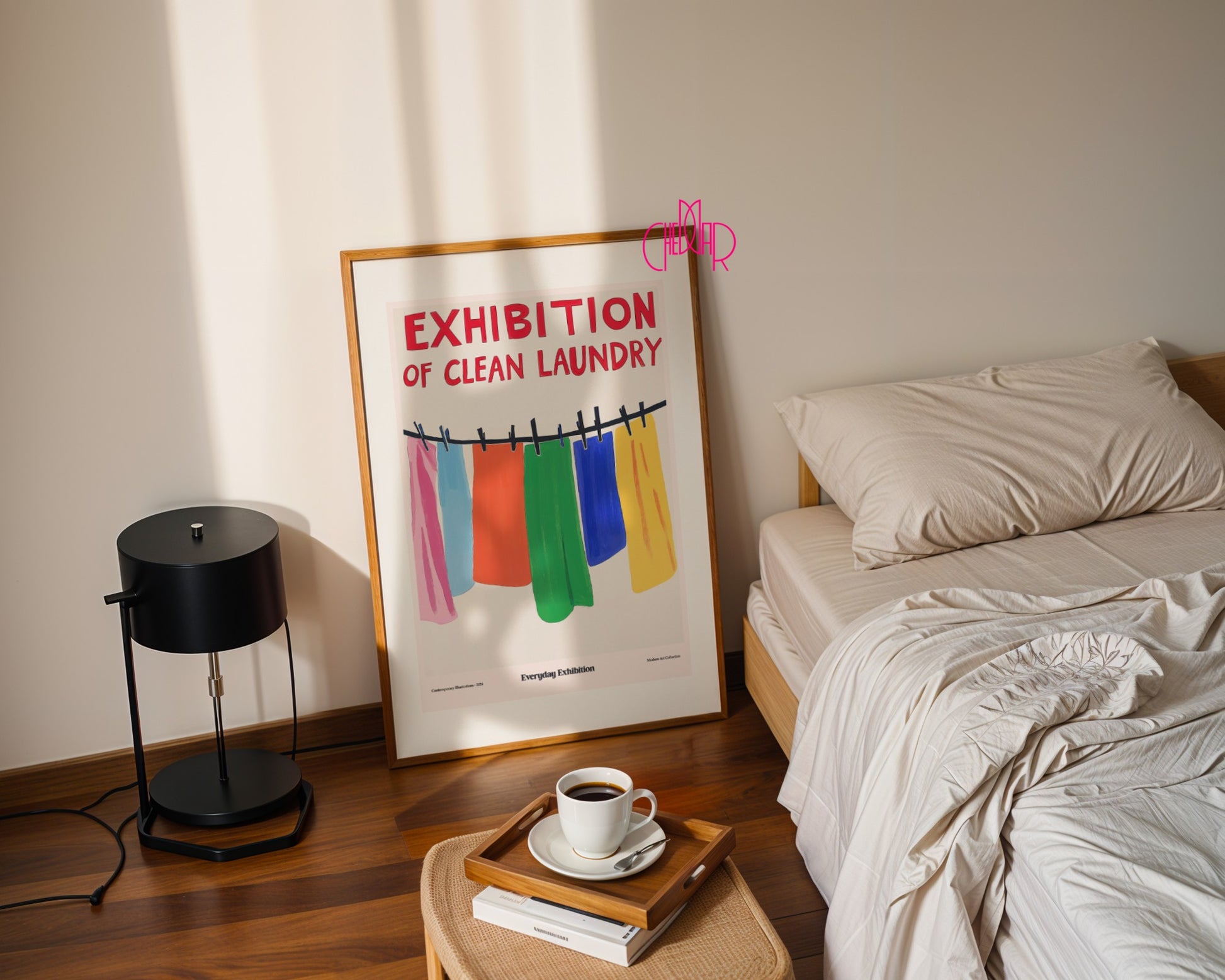 Plakat Wystawa Czystego Prania, sztuka współczesna, modernizm