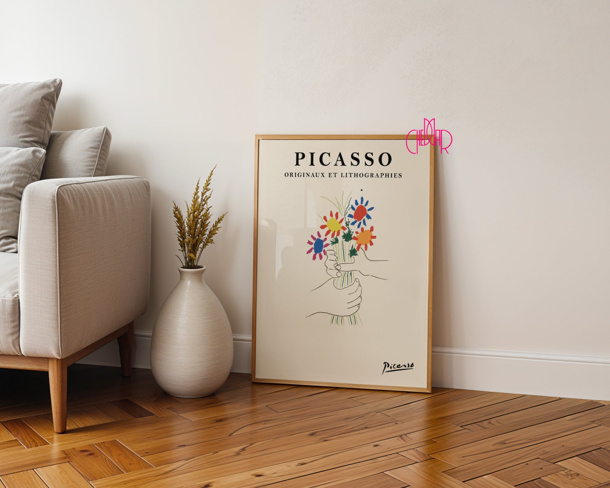Pablo Picasso – Bouquet of Peace Exhibition Poster
