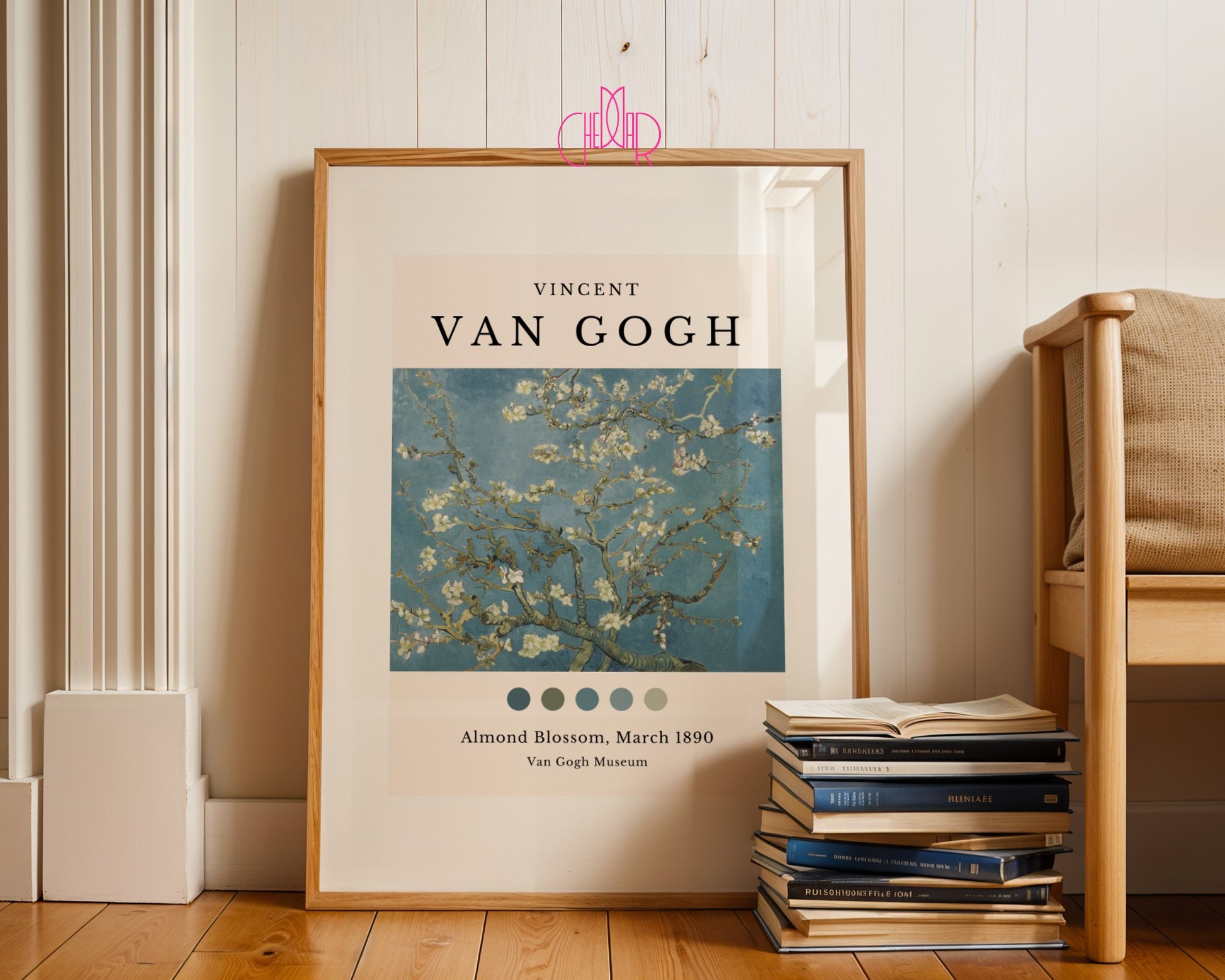 Plakat Vincent Van Gogh Kwitnące Migdały, Muzeum Van Gogha