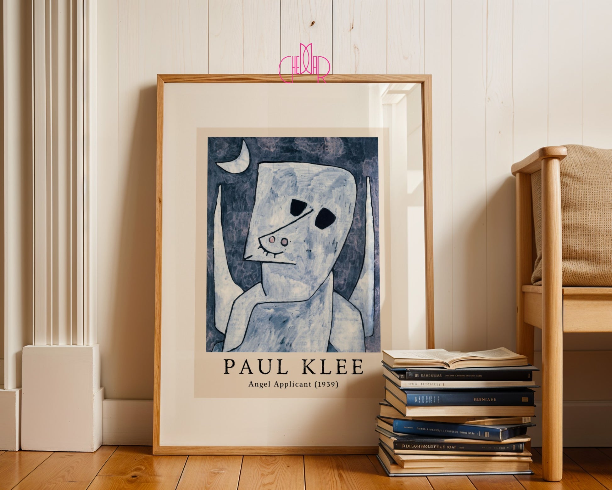Plakat Paul Klee Angel Applicant 1939, kubizm, abstrakcja, sztuka,