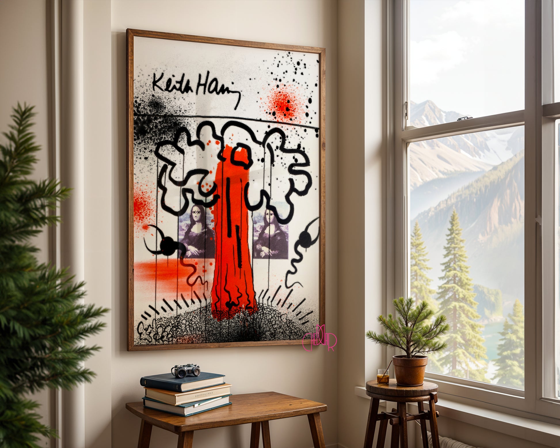 Keith Haring – The Atomic Mona Lisa Poster