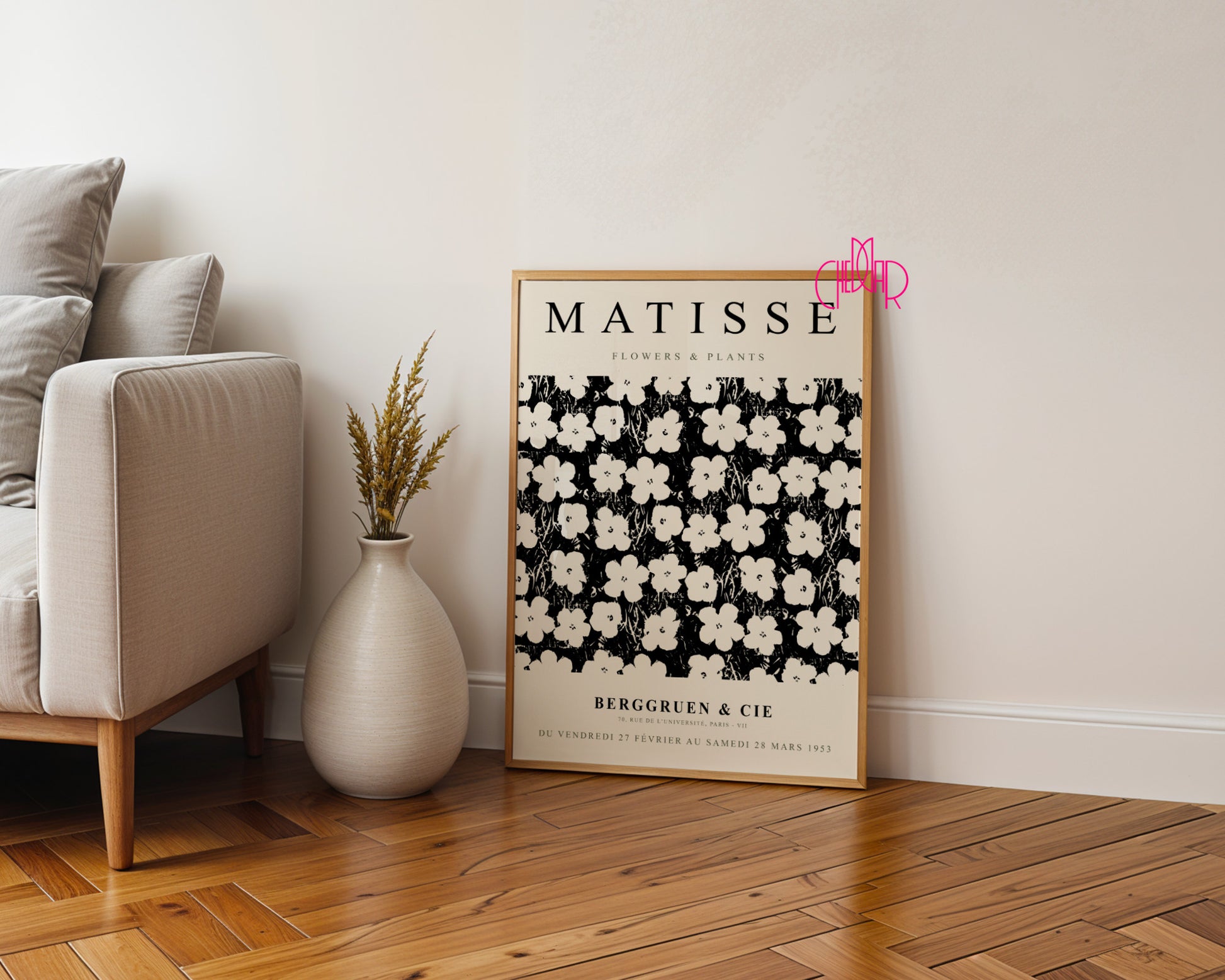 Henri Matisse – Flowers & Plants – Berggruen & Cie Exhibition Poster