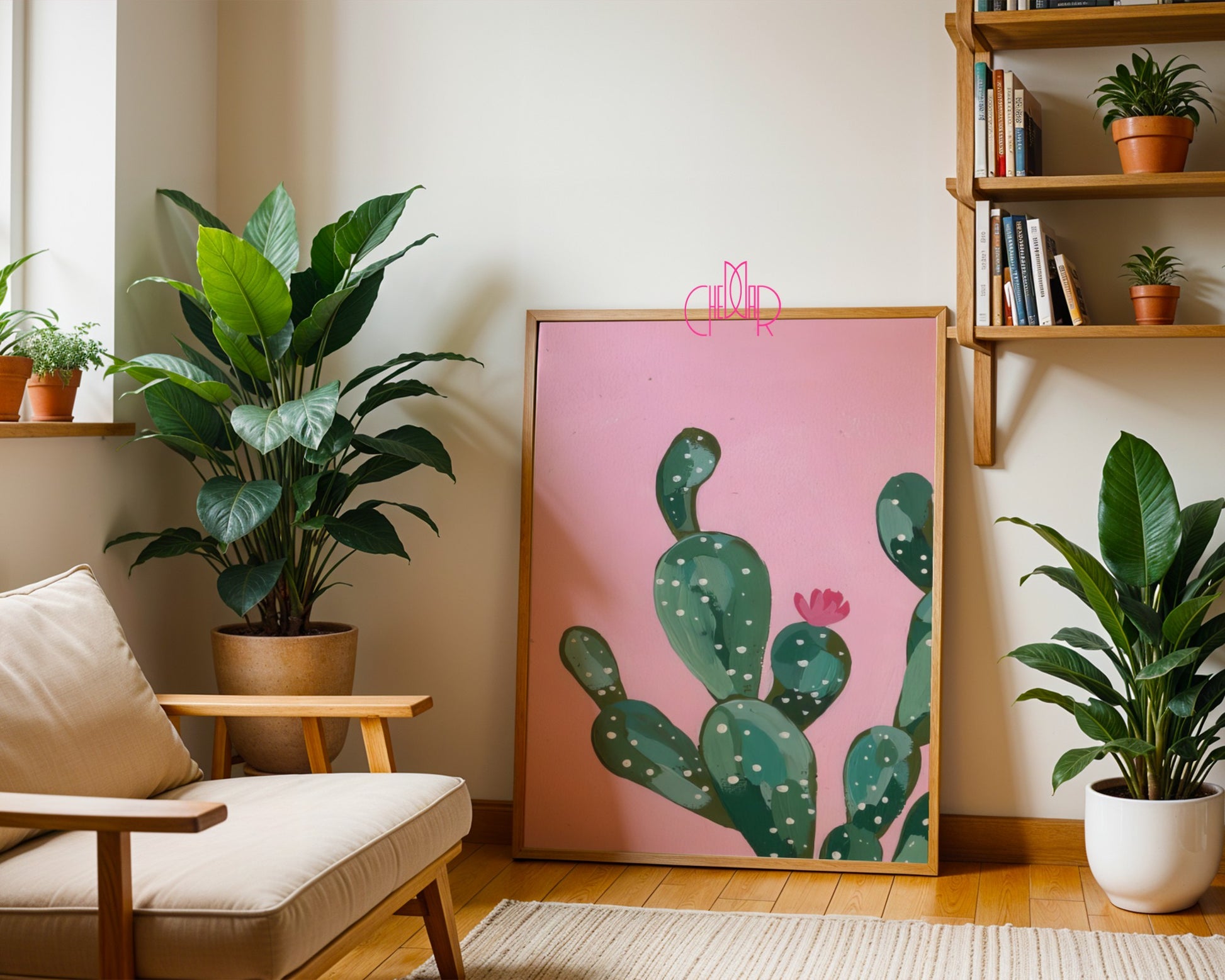 Plakat Park Narodowy i Kaktus, pustynia i natura, sztuka współczesna