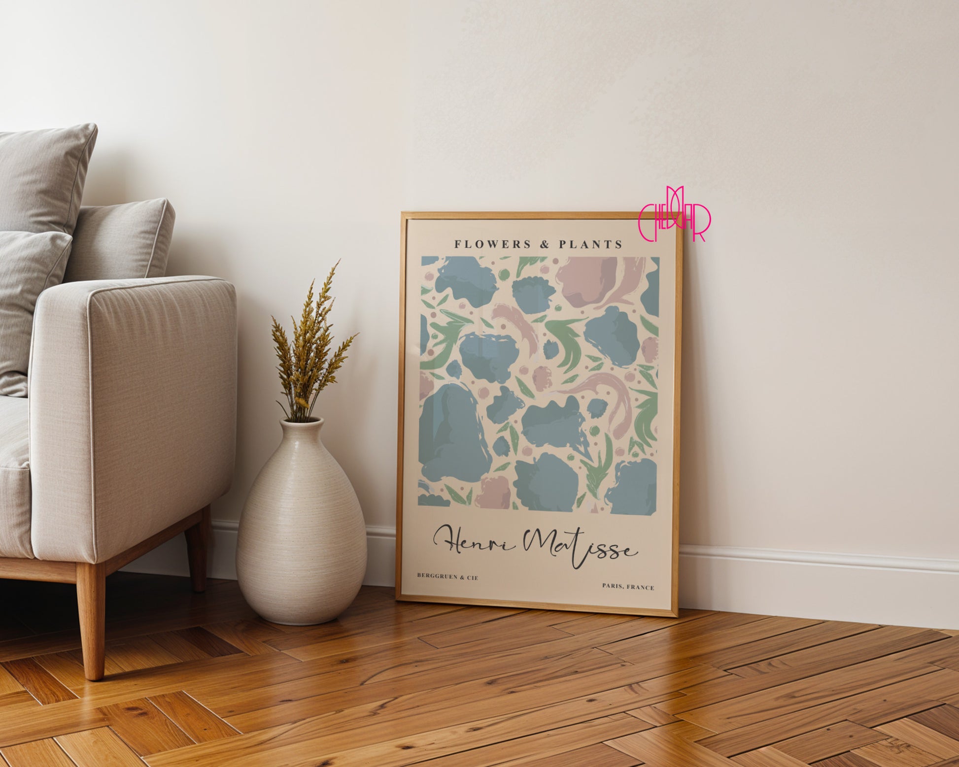 Matisse Flowers & Plants – Pastel Abstract Exhibition Poster