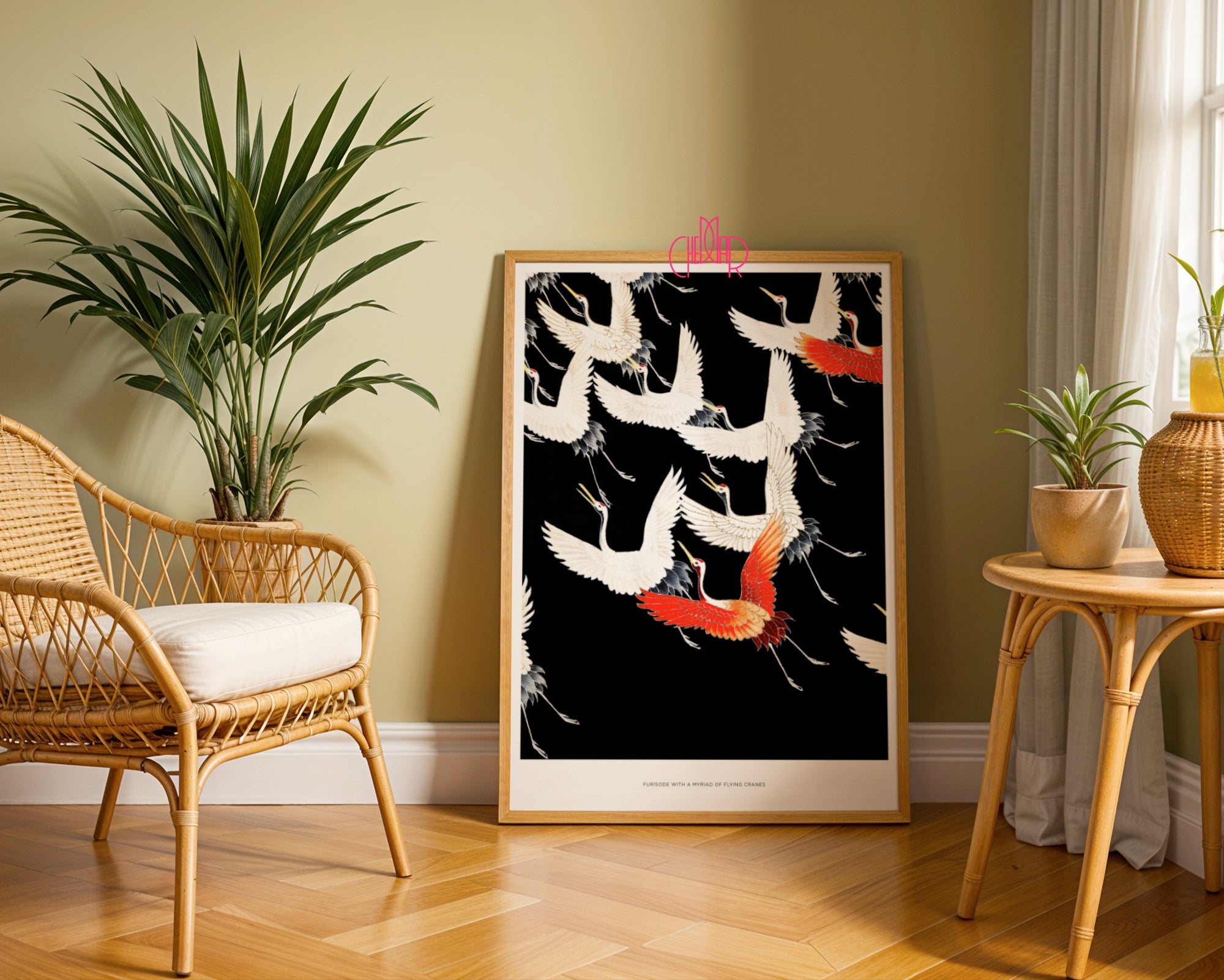 Japońskie Żurawie – Furisode: Myriad of Flying Cranes