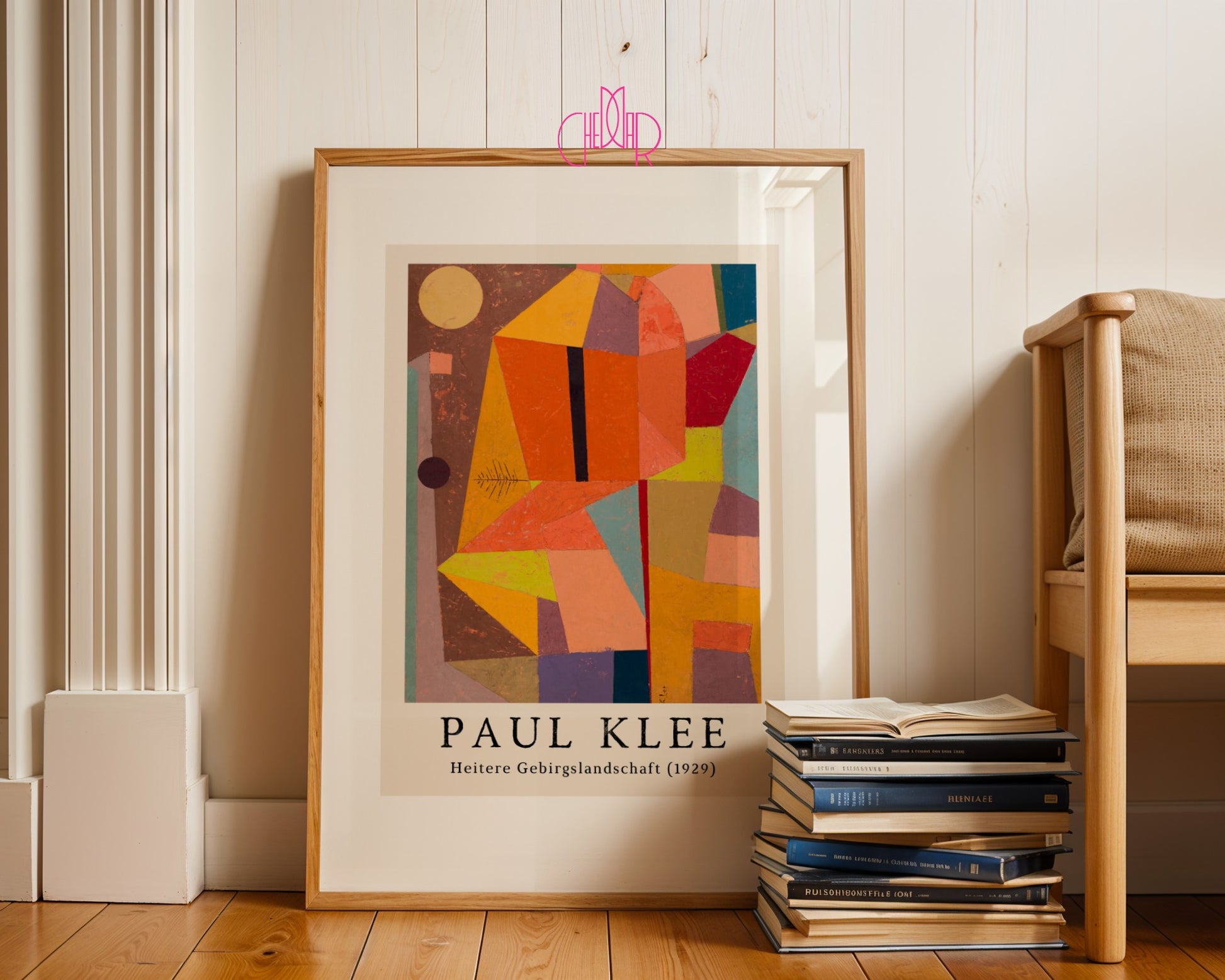 Plakat Paul Klee Heitere Gebirgslandschaft 1929, kubizm, abstrakcja