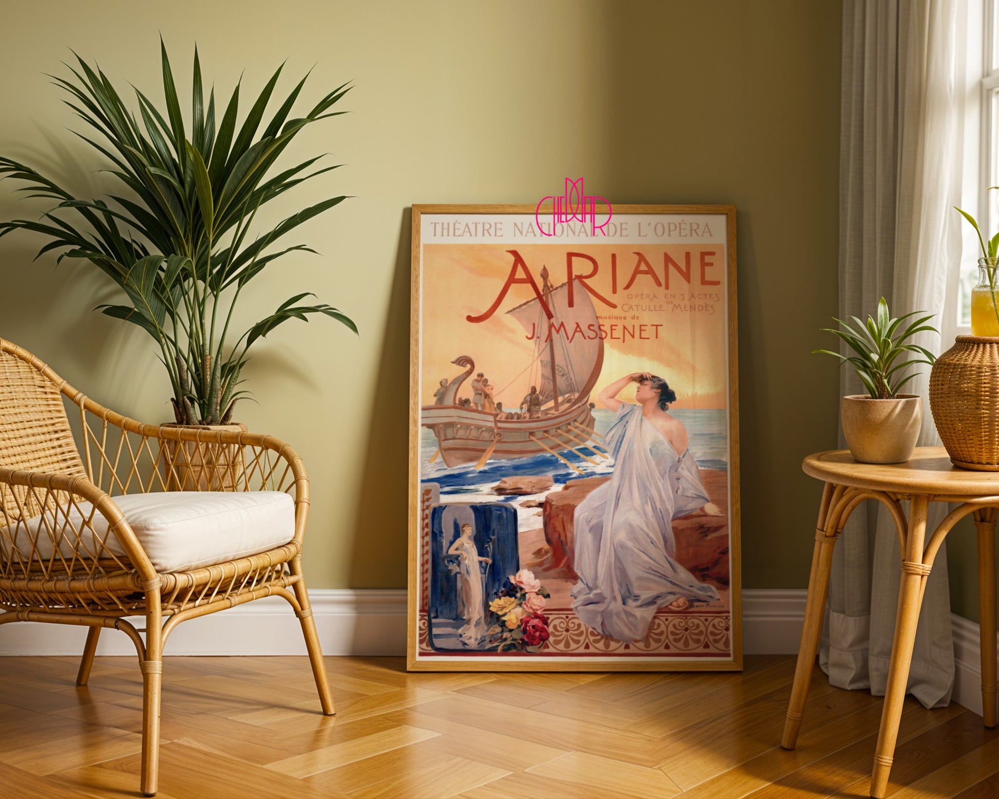 Plakat Art Nouveau – Ariane – Théâtre National de l’Opéra, 1865