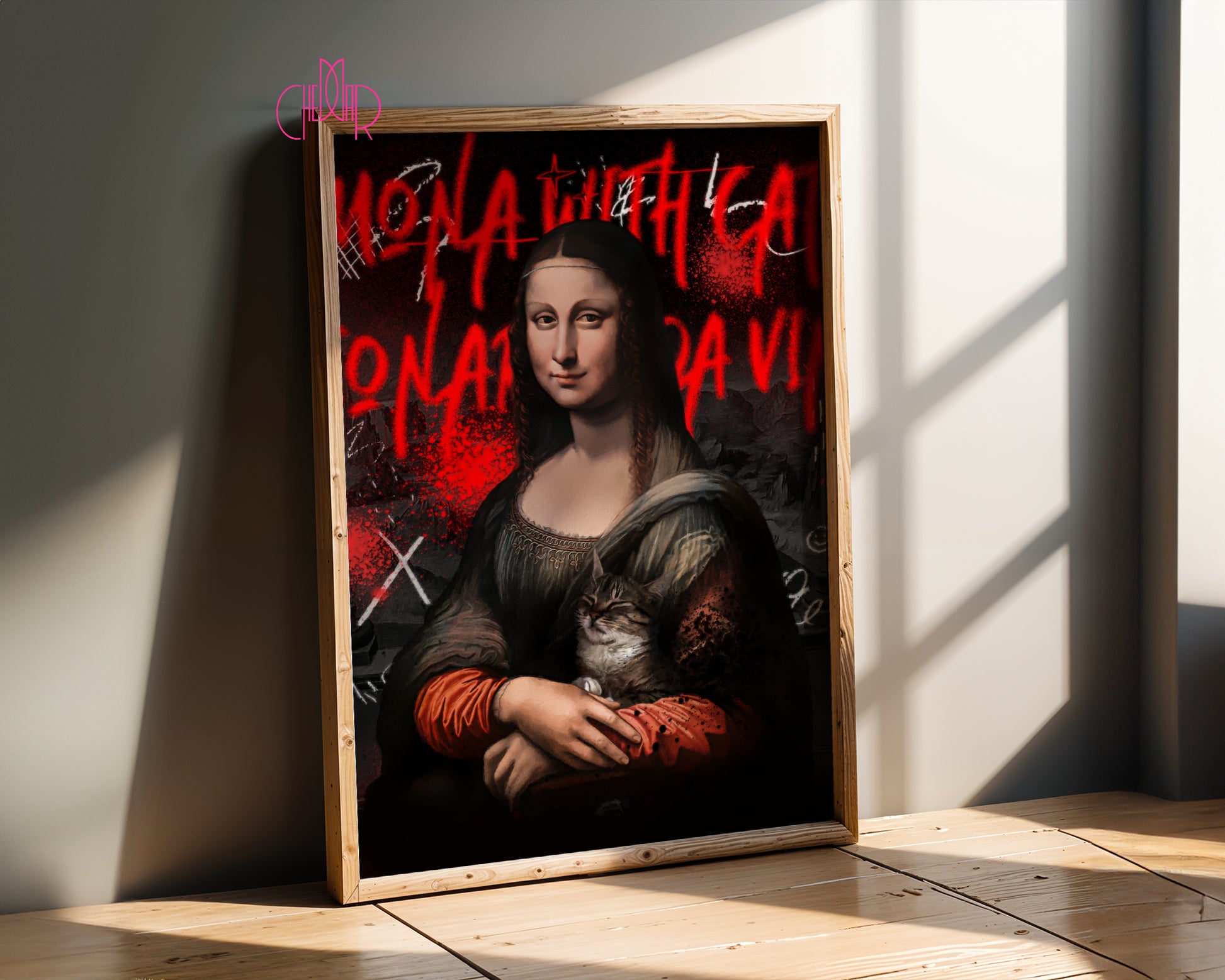 Mona Lisa with Cat – Urban Renaissance
