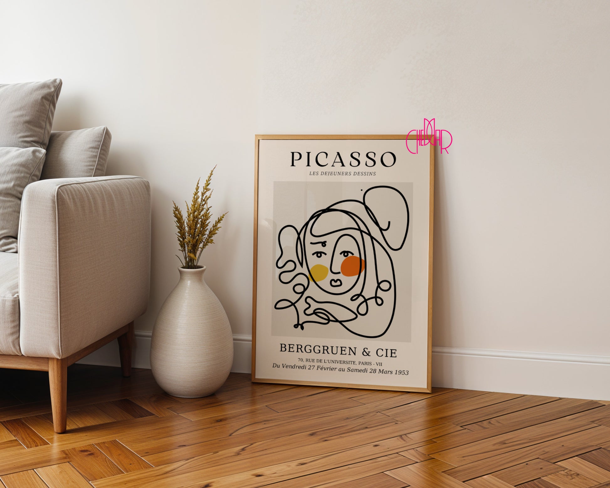 Pablo Picasso – Berggruen & Cie Abstract Portrait Sketch