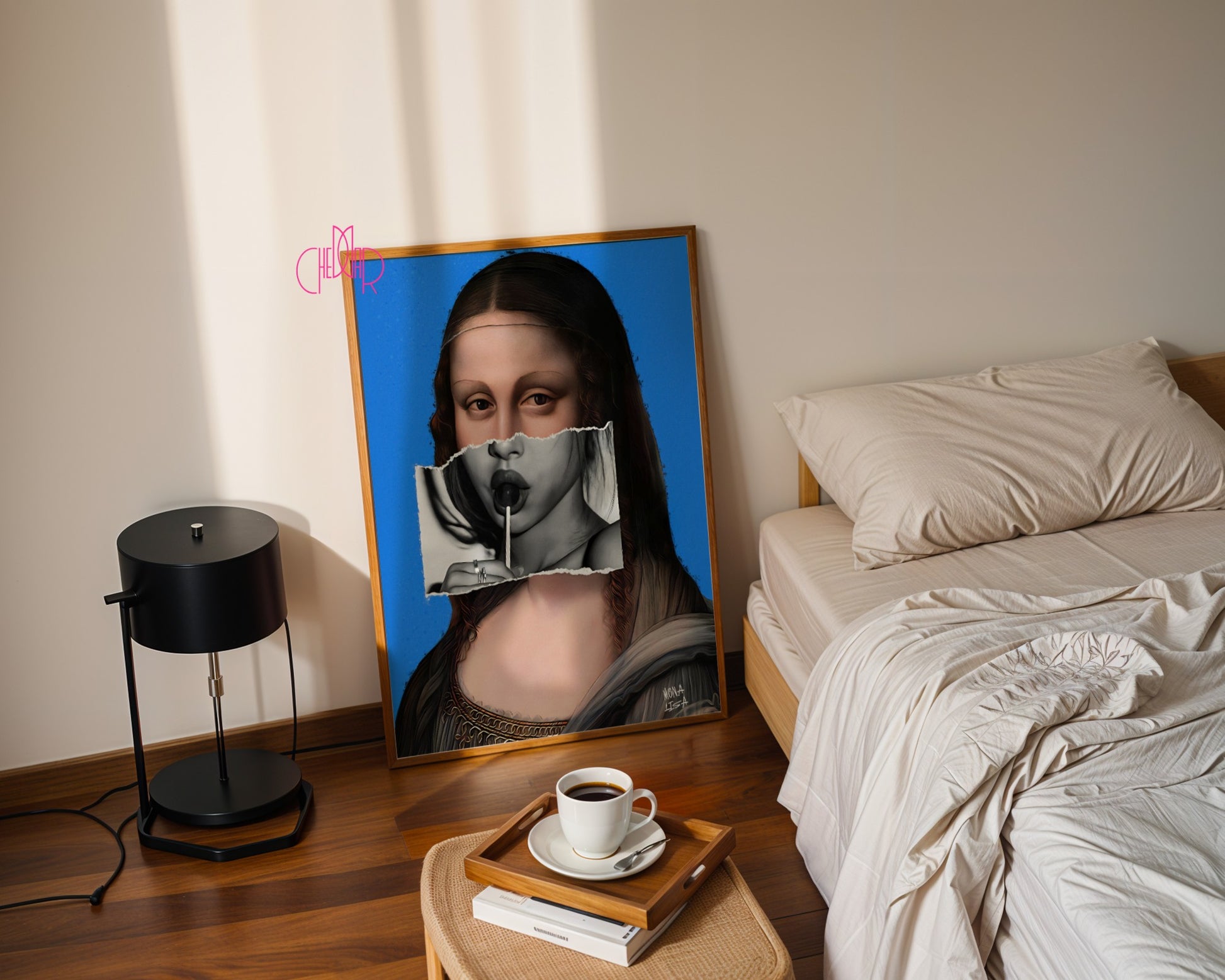 Plakat Awangardowy "Mona Lisa", sztuka współczesna, sztuka awangardowa