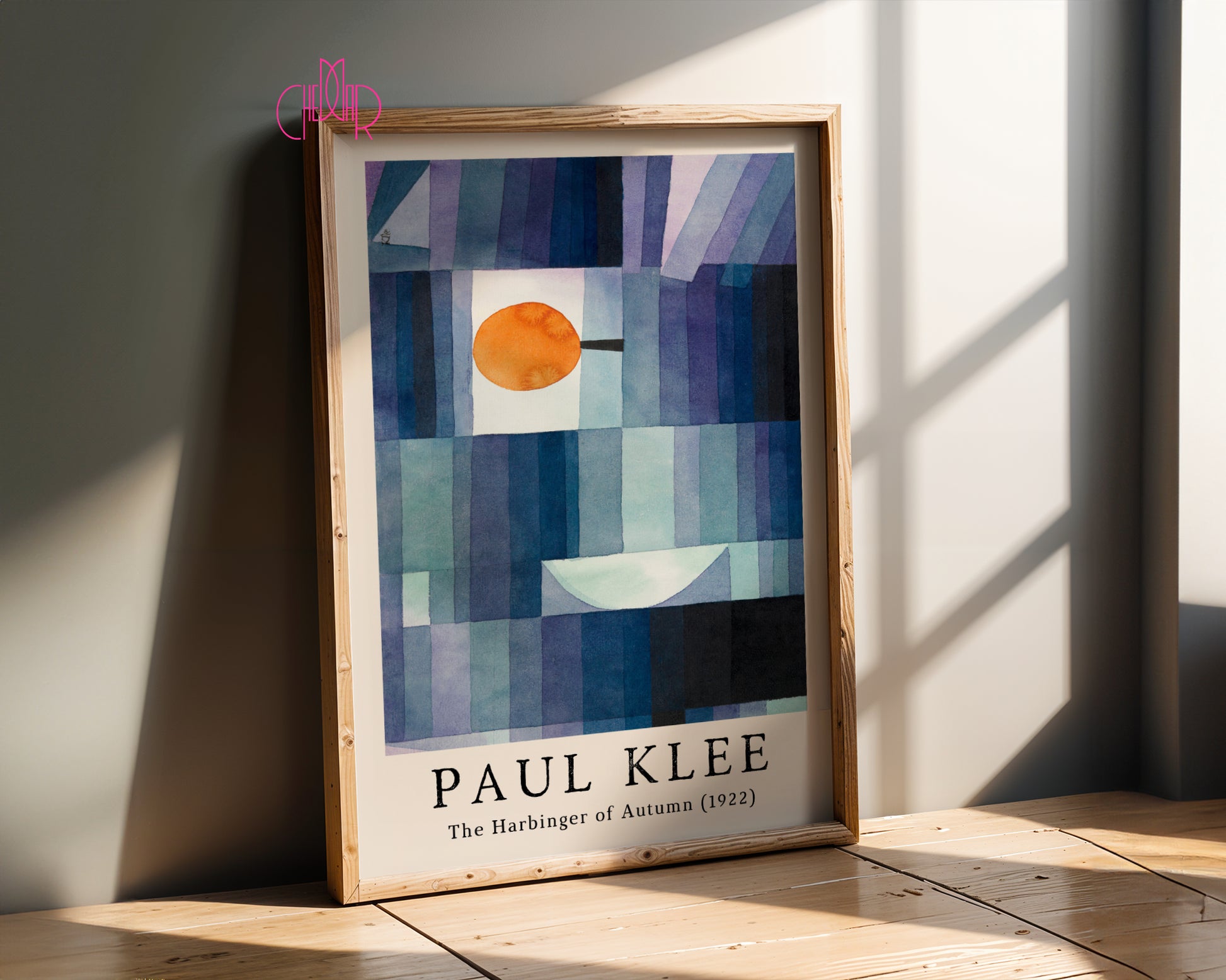 Plakat Paul Klee The Harbinger of Autumn 1922, kubizm, abstrakcja