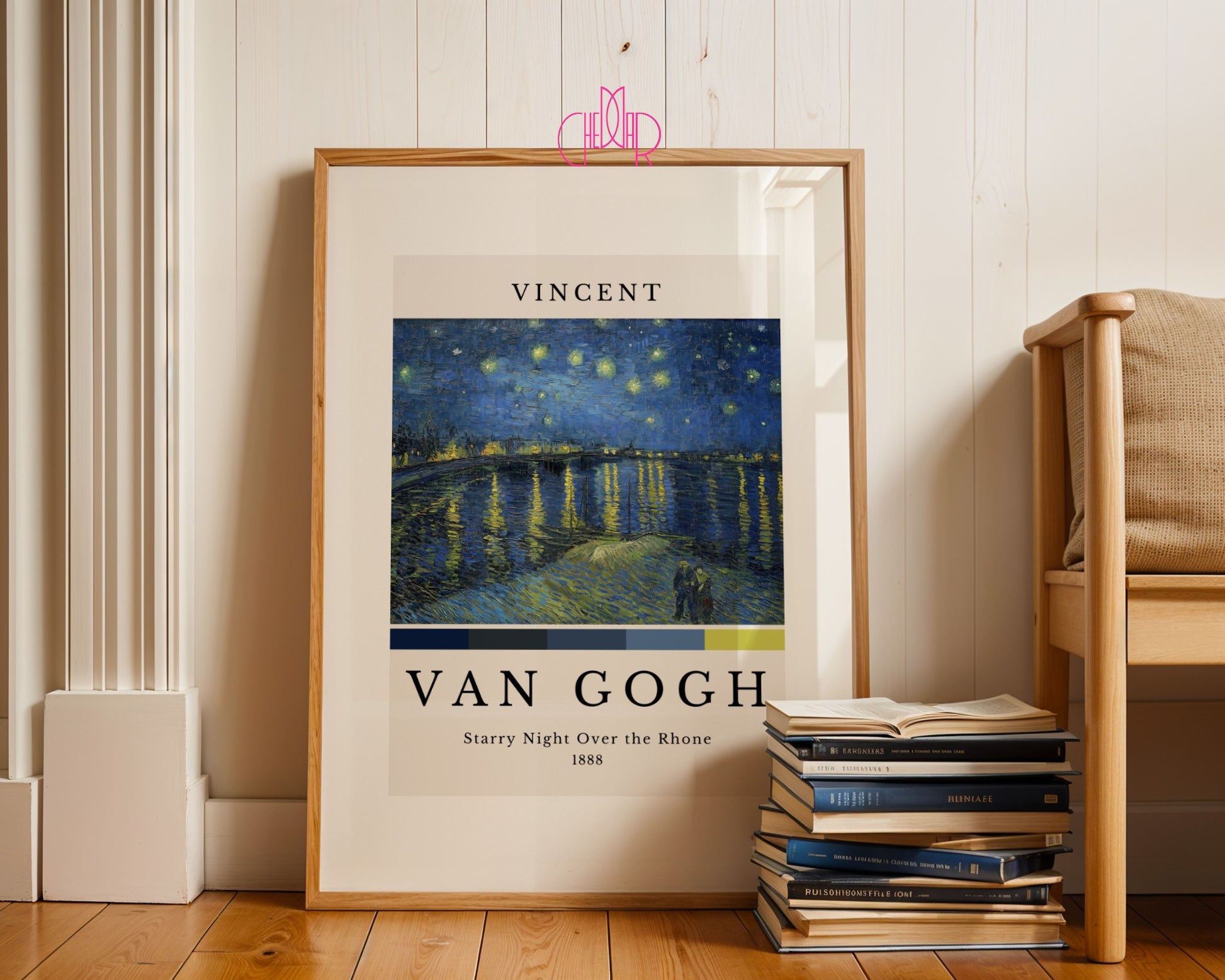 Plakat Vincent Van Gogh Starry Night over the Rhone 1888, Sztuka,