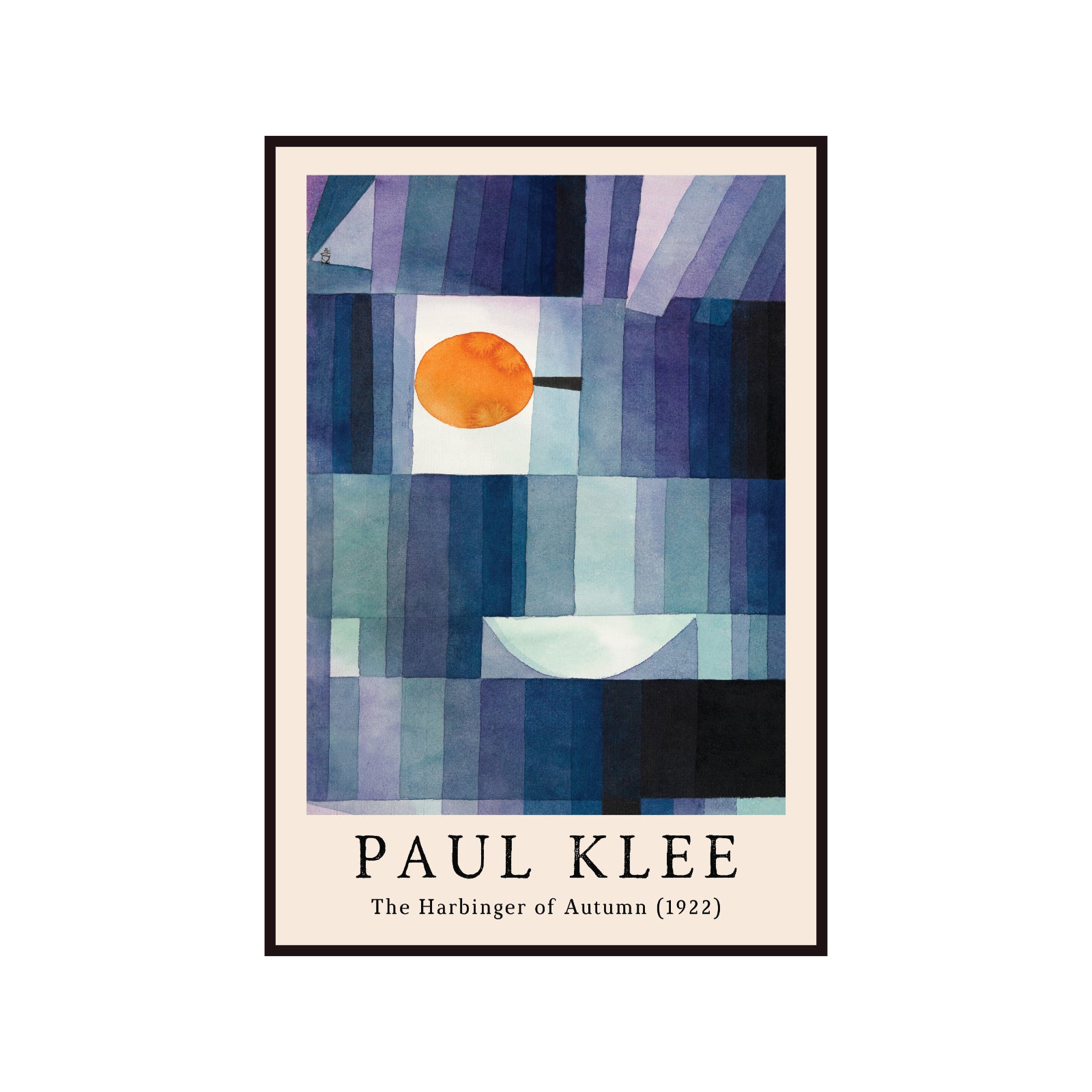 Plakat Paul Klee The Harbinger of Autumn 1922, kubizm, abstrakcja